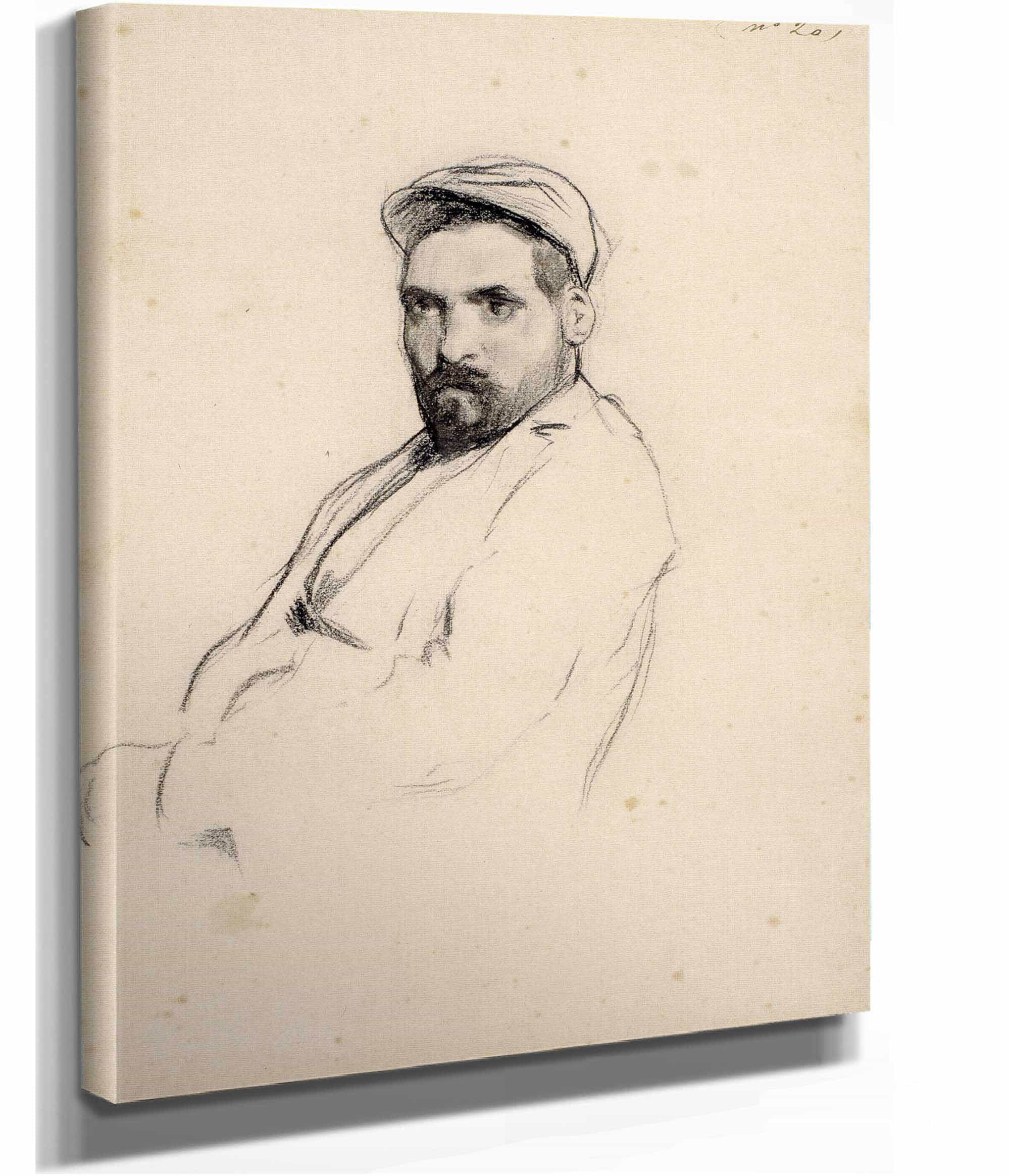 Portrait Of A Man by Santiago Rusinol - Image 8