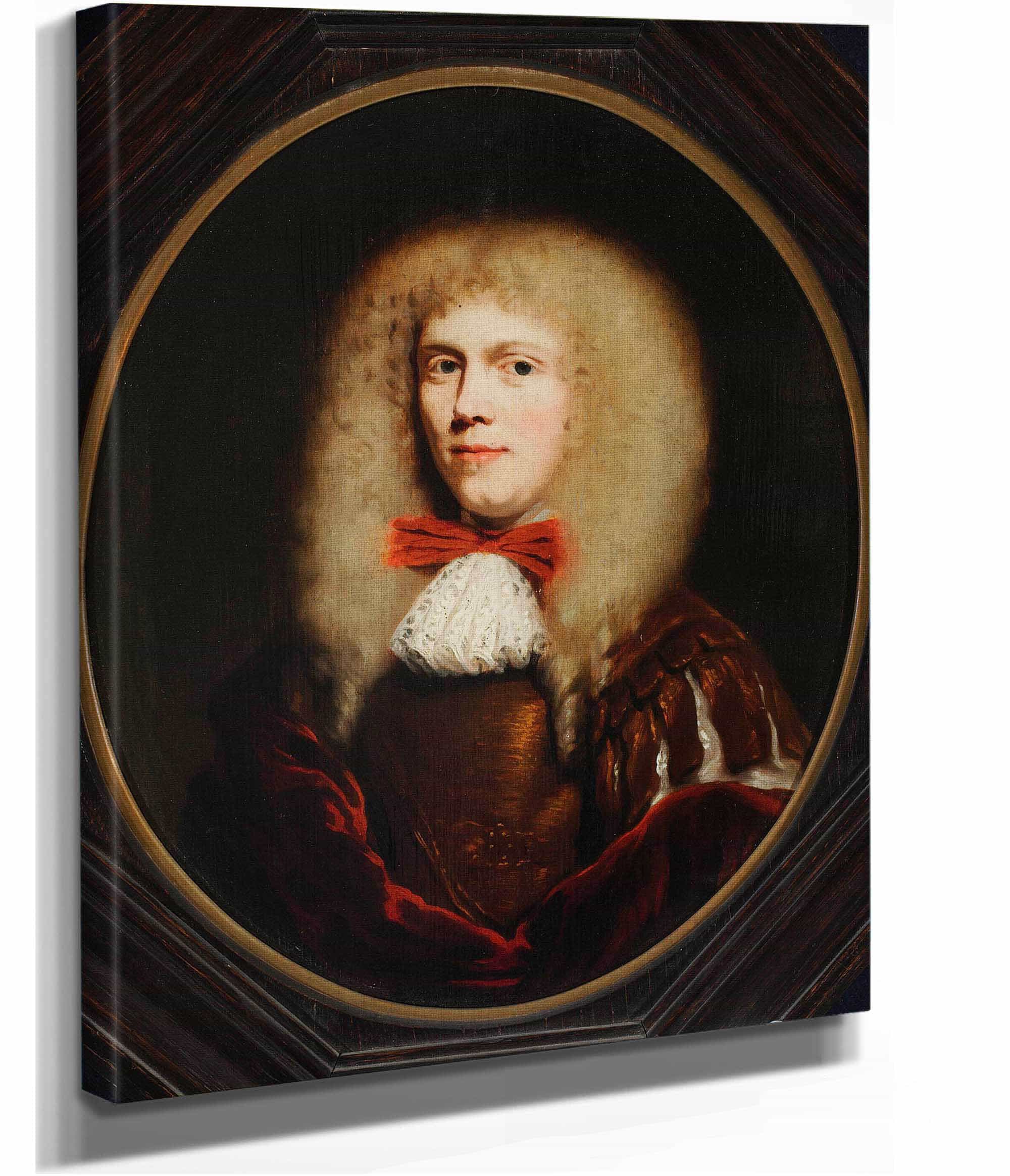 Portrait Of A Man In A Wig by Nicolaes Maes - Image 2