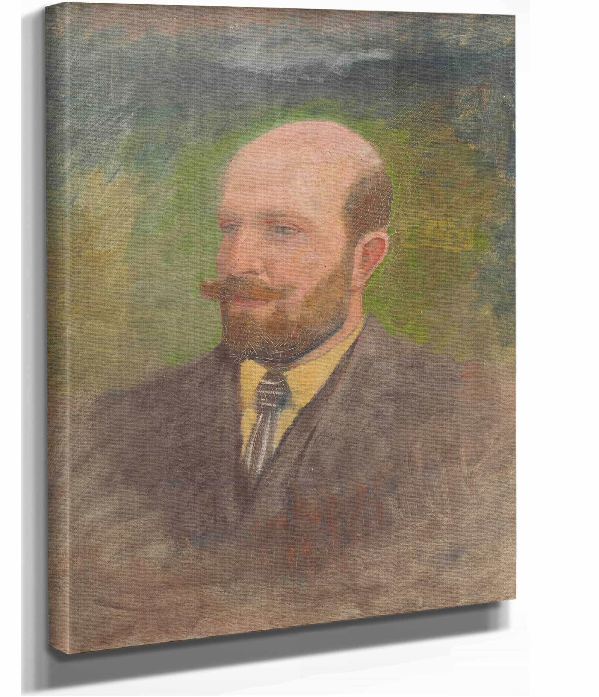 Portrait Of A Man With A Tie   by Ladislav Mednyanszky - Image 2