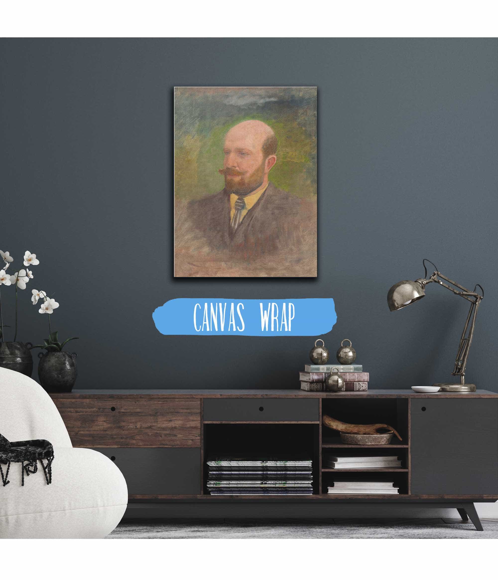 Portrait Of A Man With A Tie   by Ladislav Mednyanszky - Image 3