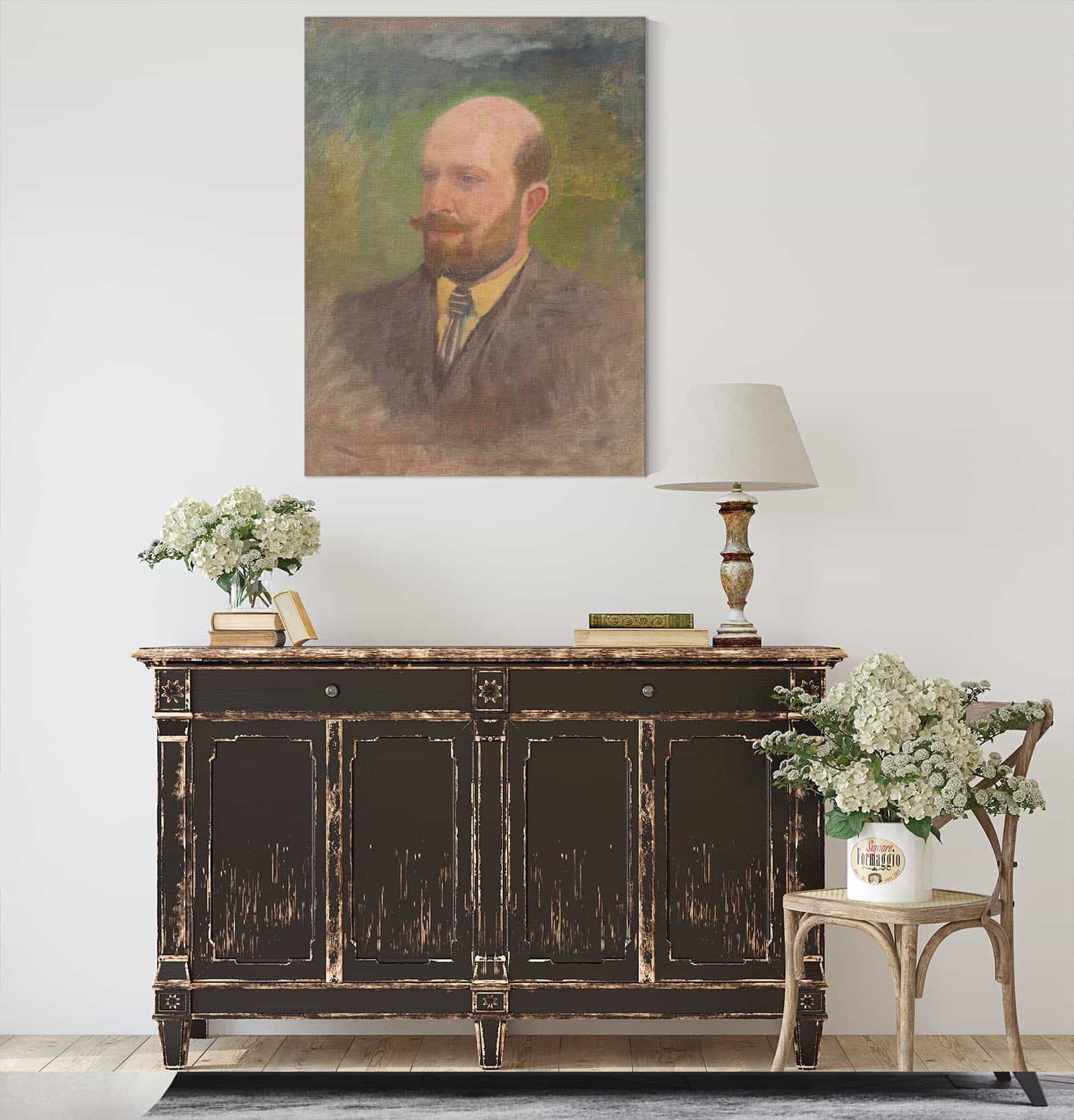 Portrait Of A Man With A Tie   by Ladislav Mednyanszky - Image 4