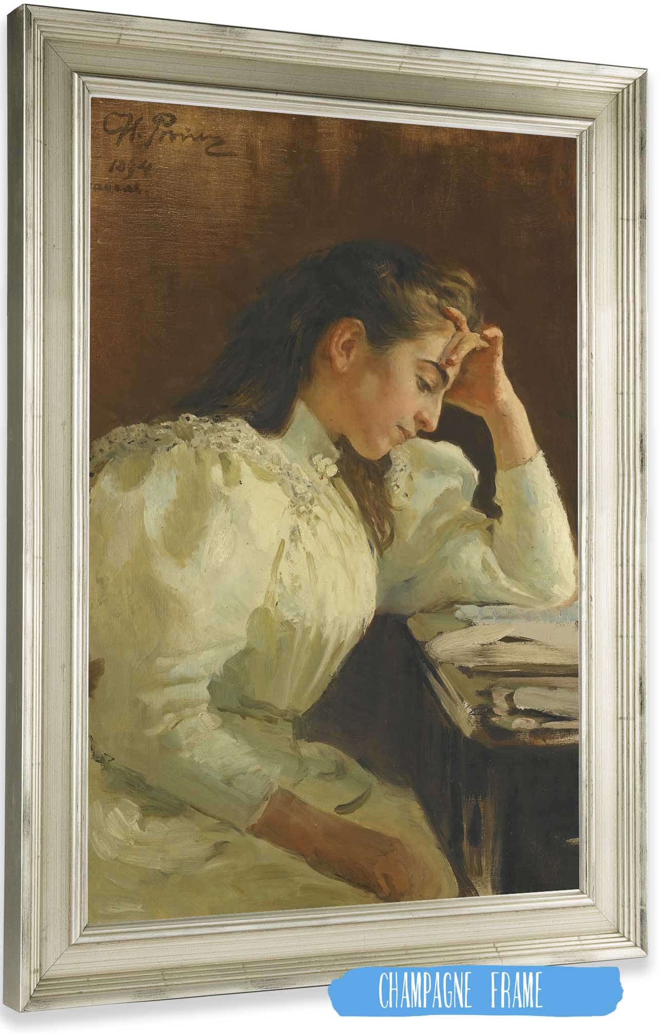 Portrait Of A Neapolitan Girl by Ilya Efimovich Repin