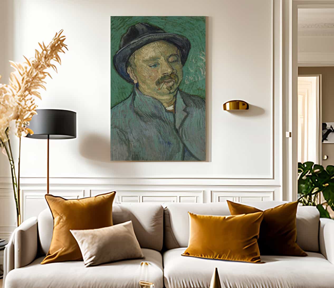 Portrait Of A One Eyed Man By Vincent Van Gogh - Image 2