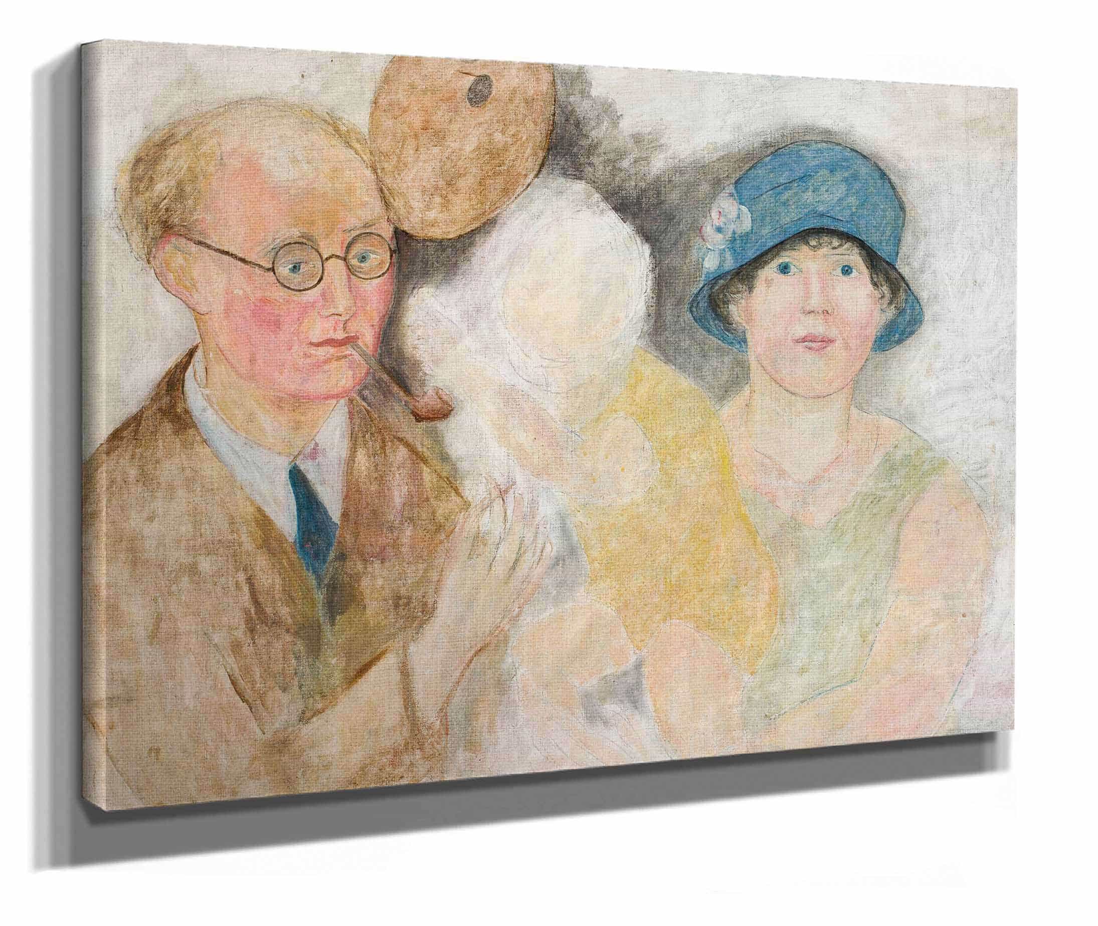 Portrait Of A Painter And His Family M Gromaire by Tadeusz Makowski - Image 2