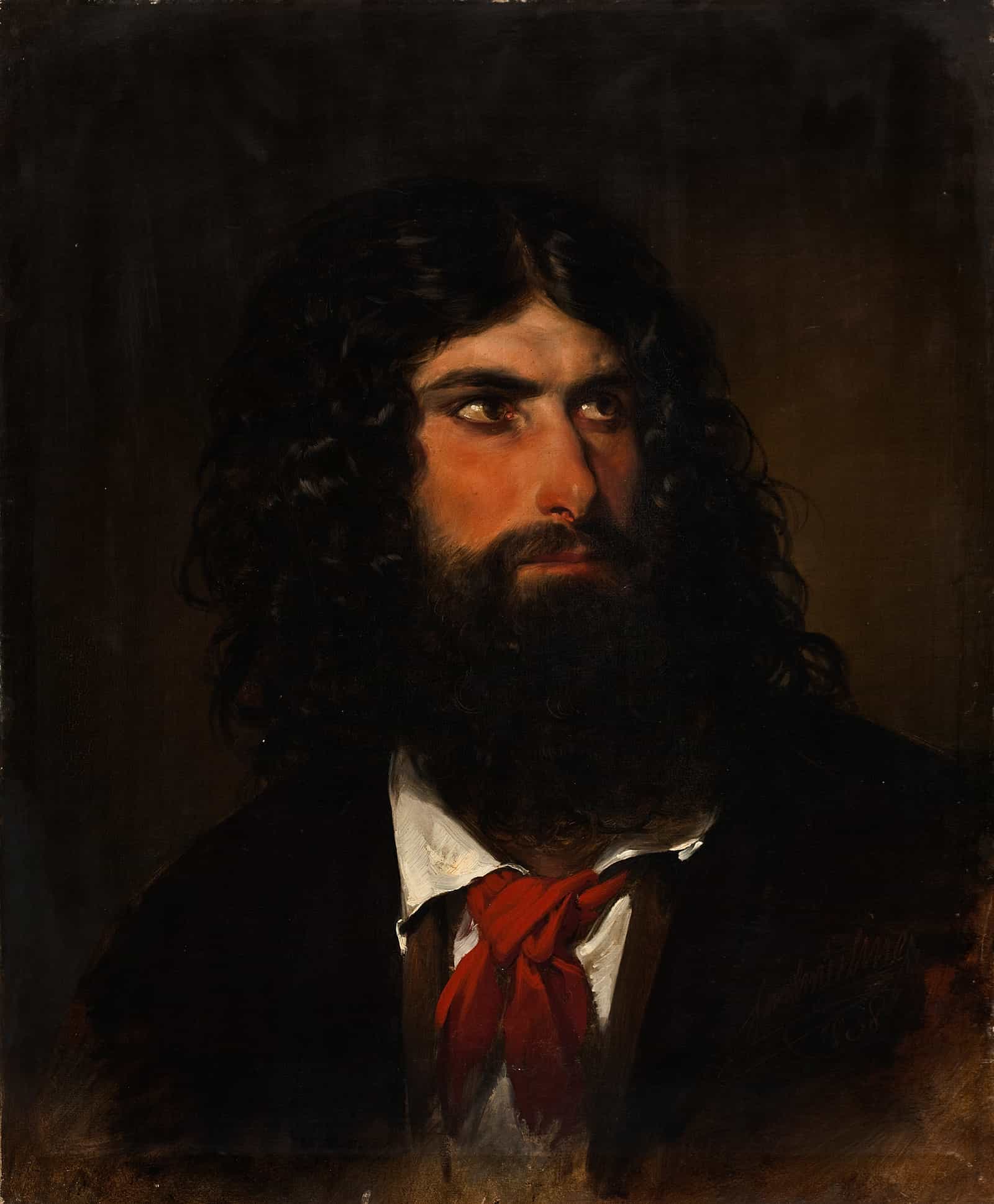 Portrait Of A Roman Peasant by Friedrich Von Amerling