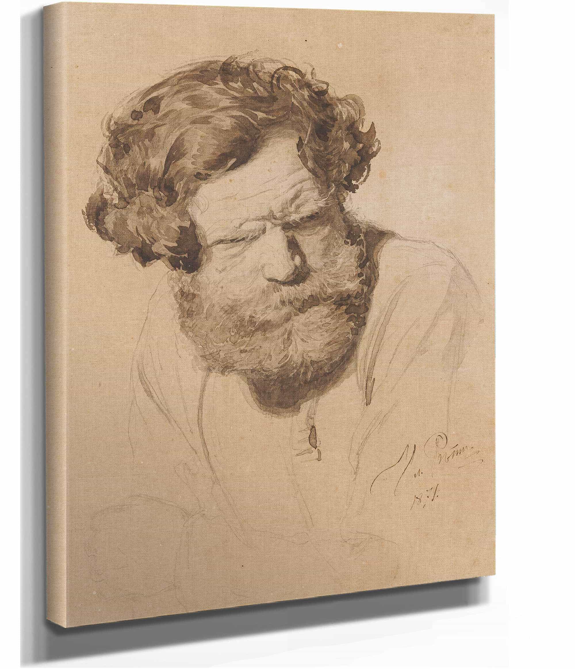 Portrait Of A Russian Peasant by Ilya Efimovich Repin - Image 2