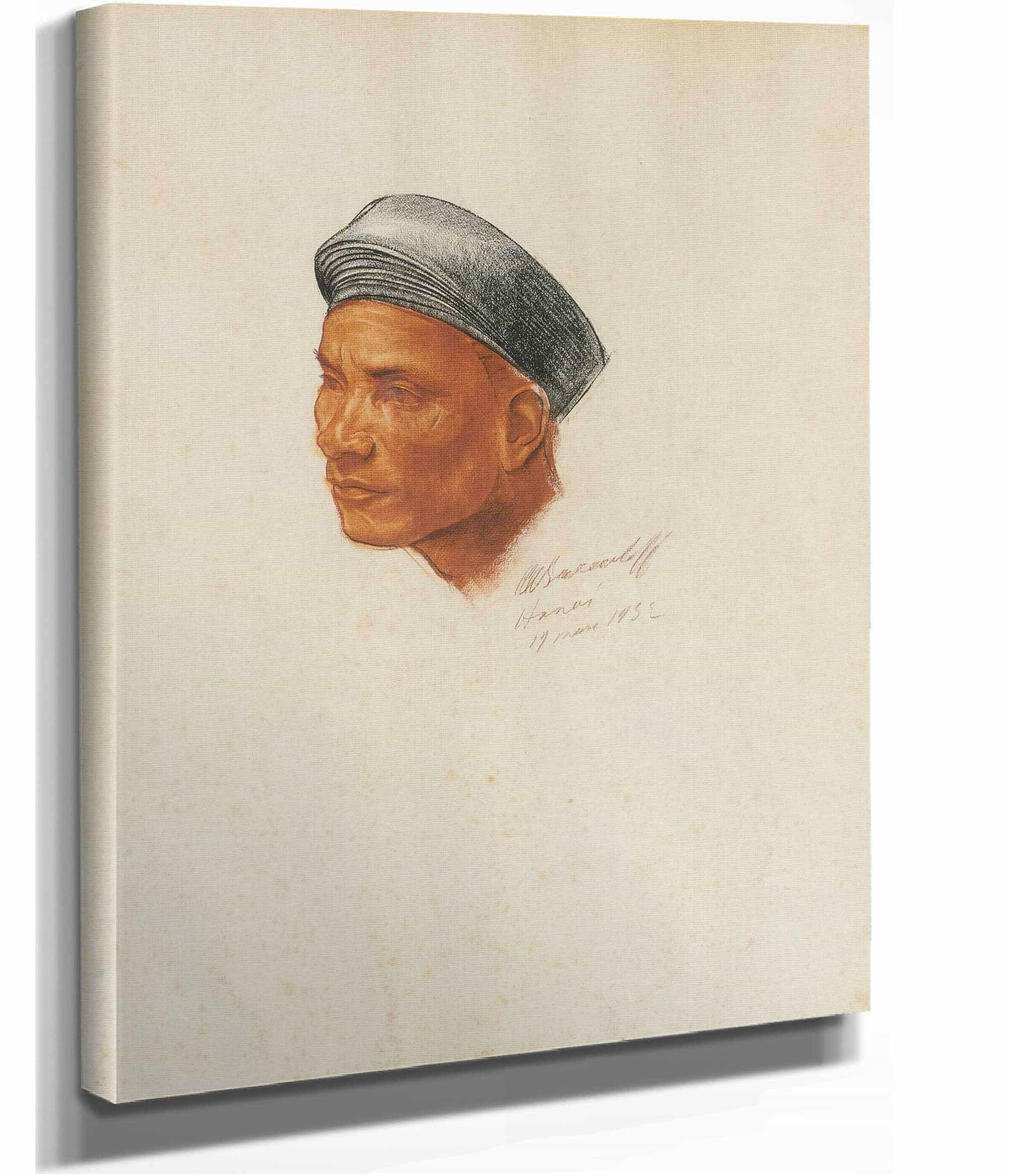 Portrait Of A Vietnamese Man by Alexander Evgenievich Yakovlev - Image 2