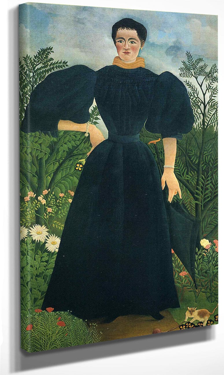 Portrait Of A Woman 1895 115X198Cm Musee Dorsay Paris By Henri Rousseau