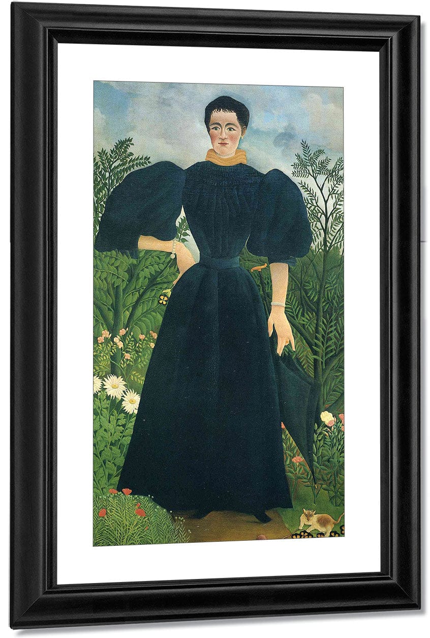 Portrait Of A Woman 1895 115X198Cm Musee Dorsay Paris By Henri Rousseau - Image 3