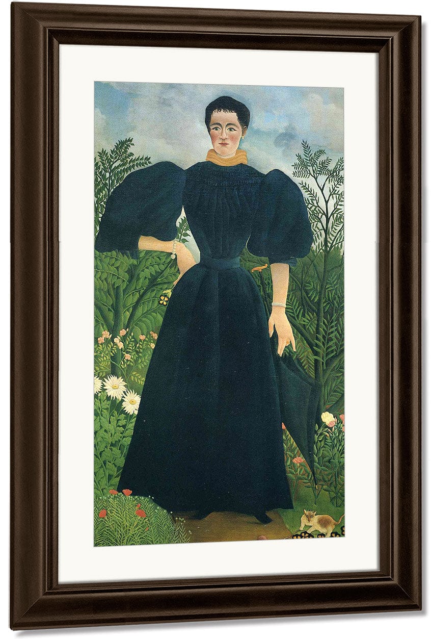 Portrait Of A Woman 1895 115X198Cm Musee Dorsay Paris By Henri Rousseau - Image 4