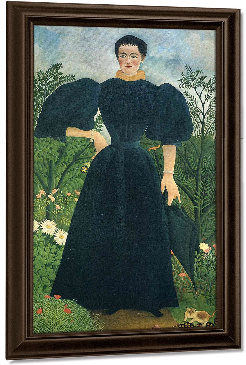 Portrait Of A Woman 1895 115X198Cm Musee Dorsay Paris By Henri Rousseau - Image 5