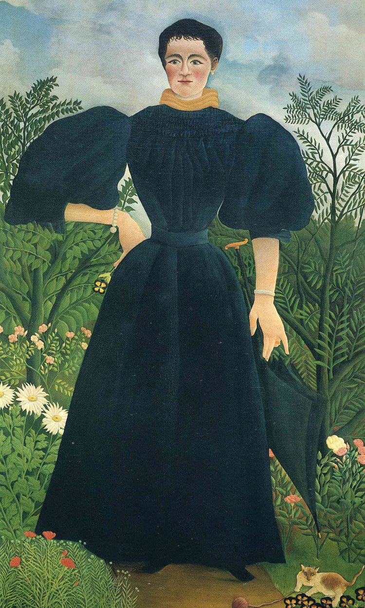Portrait Of A Woman 1895 115X198Cm Musee Dorsay Paris By Henri Rousseau - Image 6