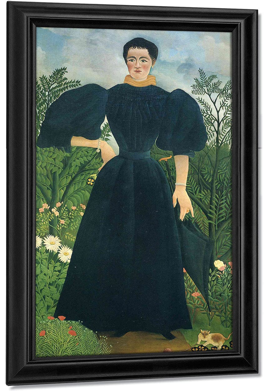 Portrait Of A Woman 1895 115X198Cm Musee Dorsay Paris By Henri Rousseau - Image 7