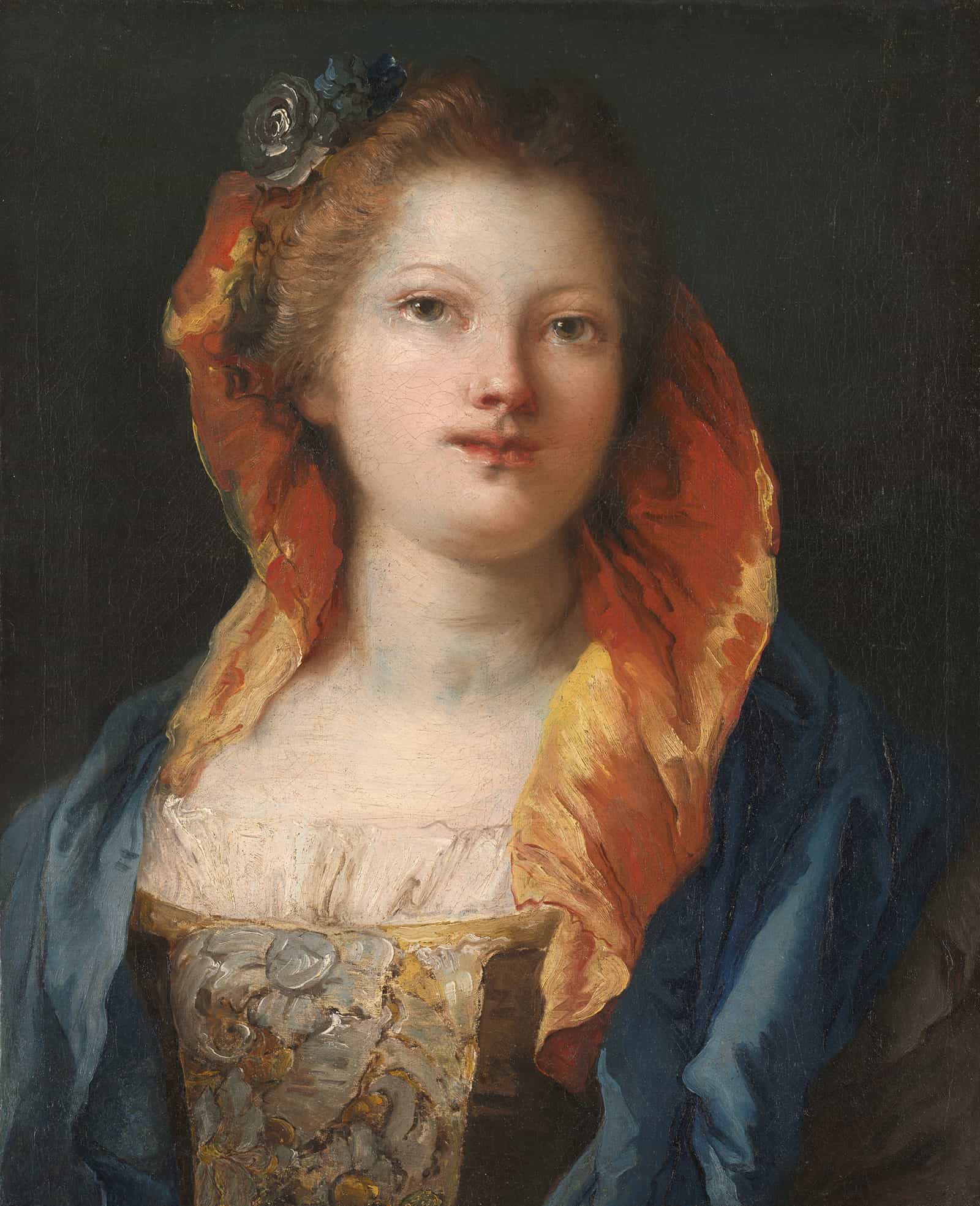 Portrait Of A Woman by Giovanni Domenico Tiepolo