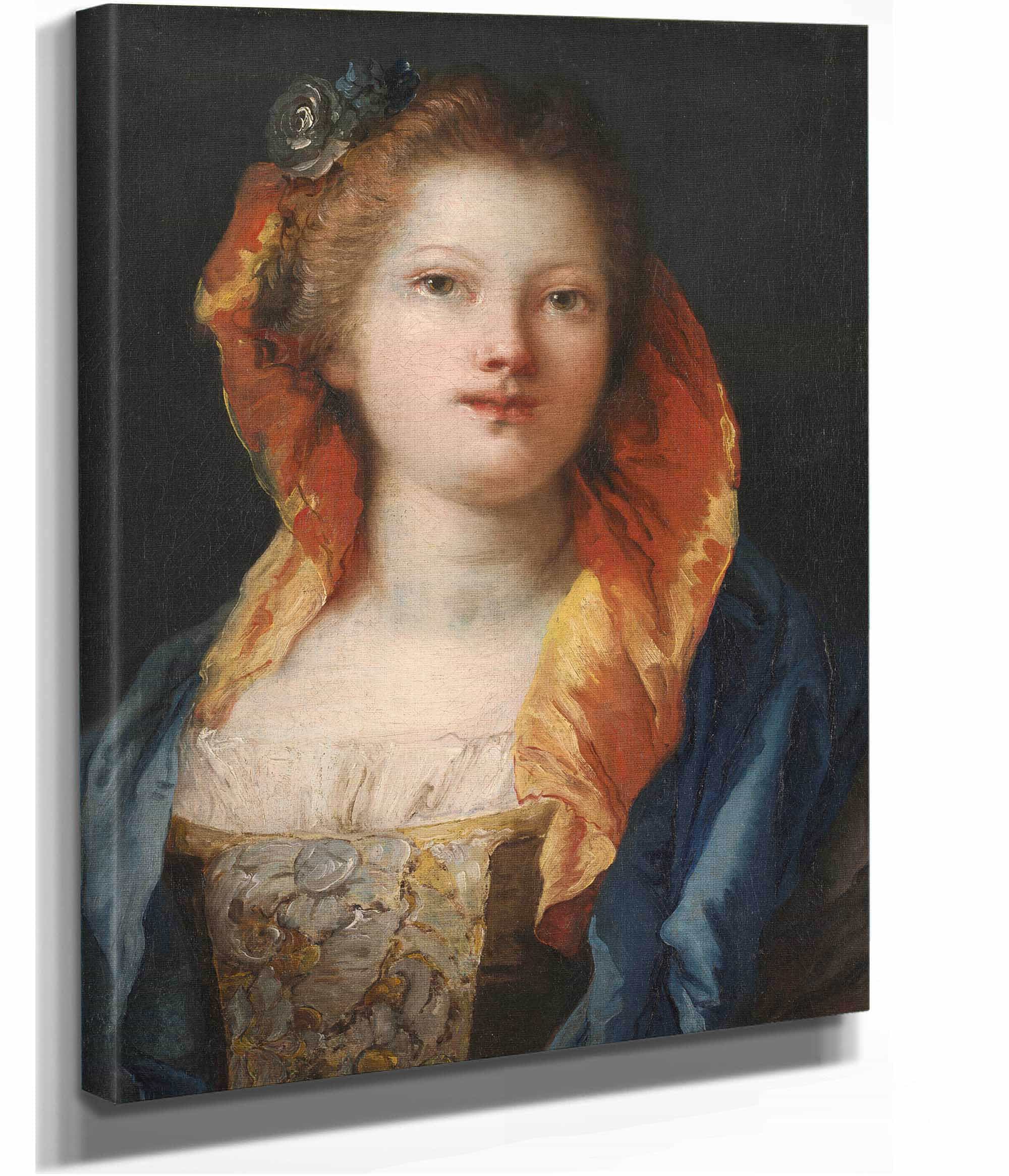 Portrait Of A Woman by Giovanni Domenico Tiepolo - Image 2