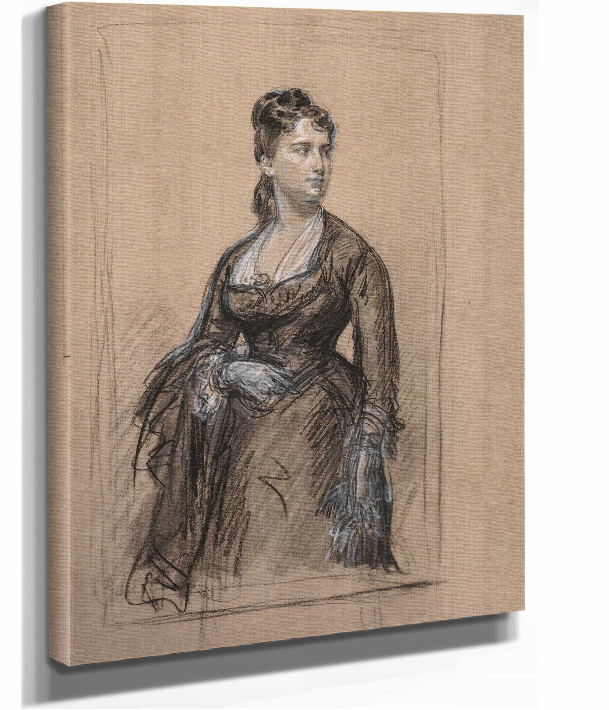 Portrait Of A Woman by Isidore Pils - Image 2