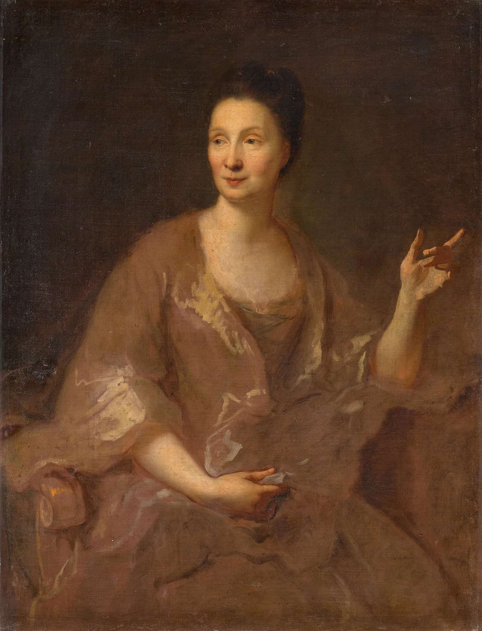 Portrait Of A Woman by Jean Francois De Troy - Image 2