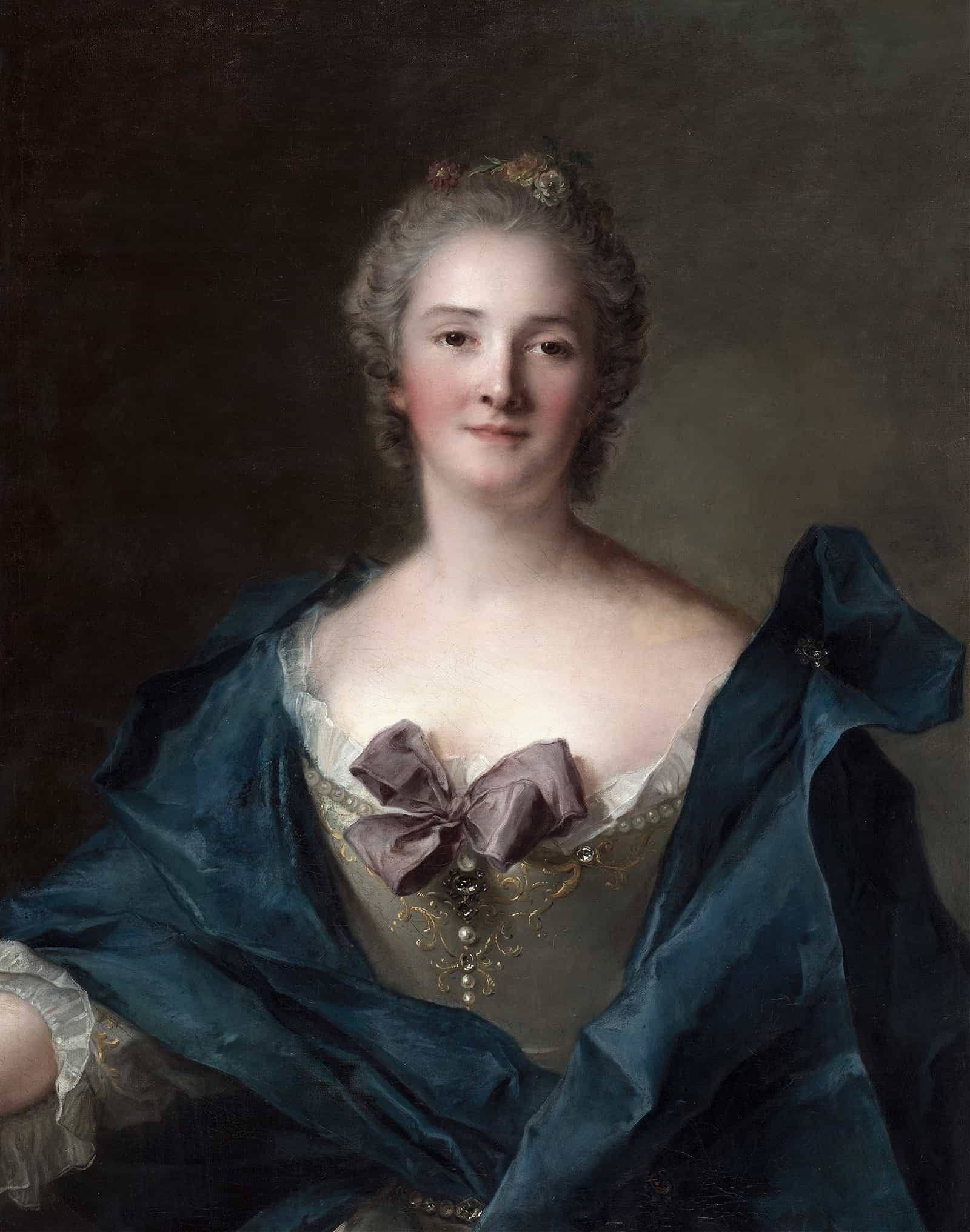 Portrait Of A Woman by Jean Marc Nattier - Image 2