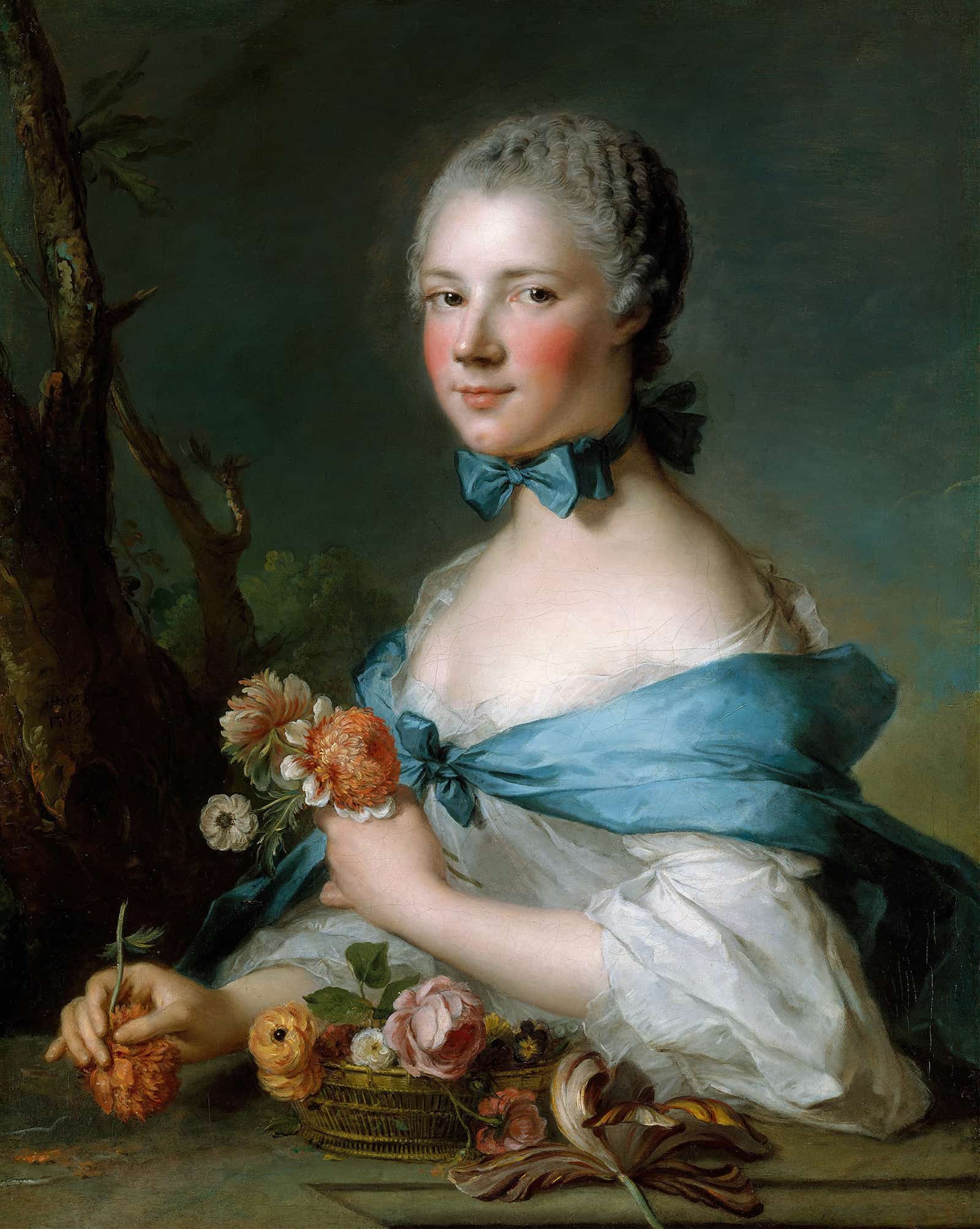 Portrait Of A Woman by Jean Marc Nattier - Image 6