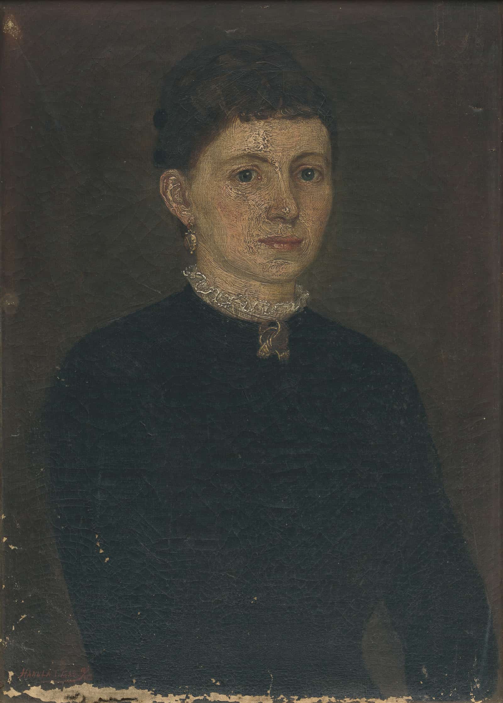 Portrait Of A Woman by Jozef Hanula