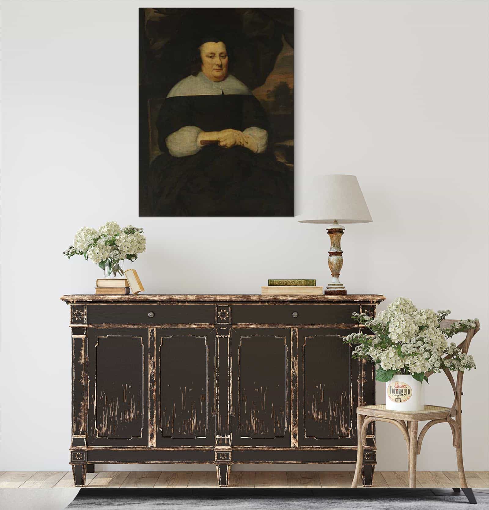 Portrait Of A Woman by Nicolaes Maes - Image 3