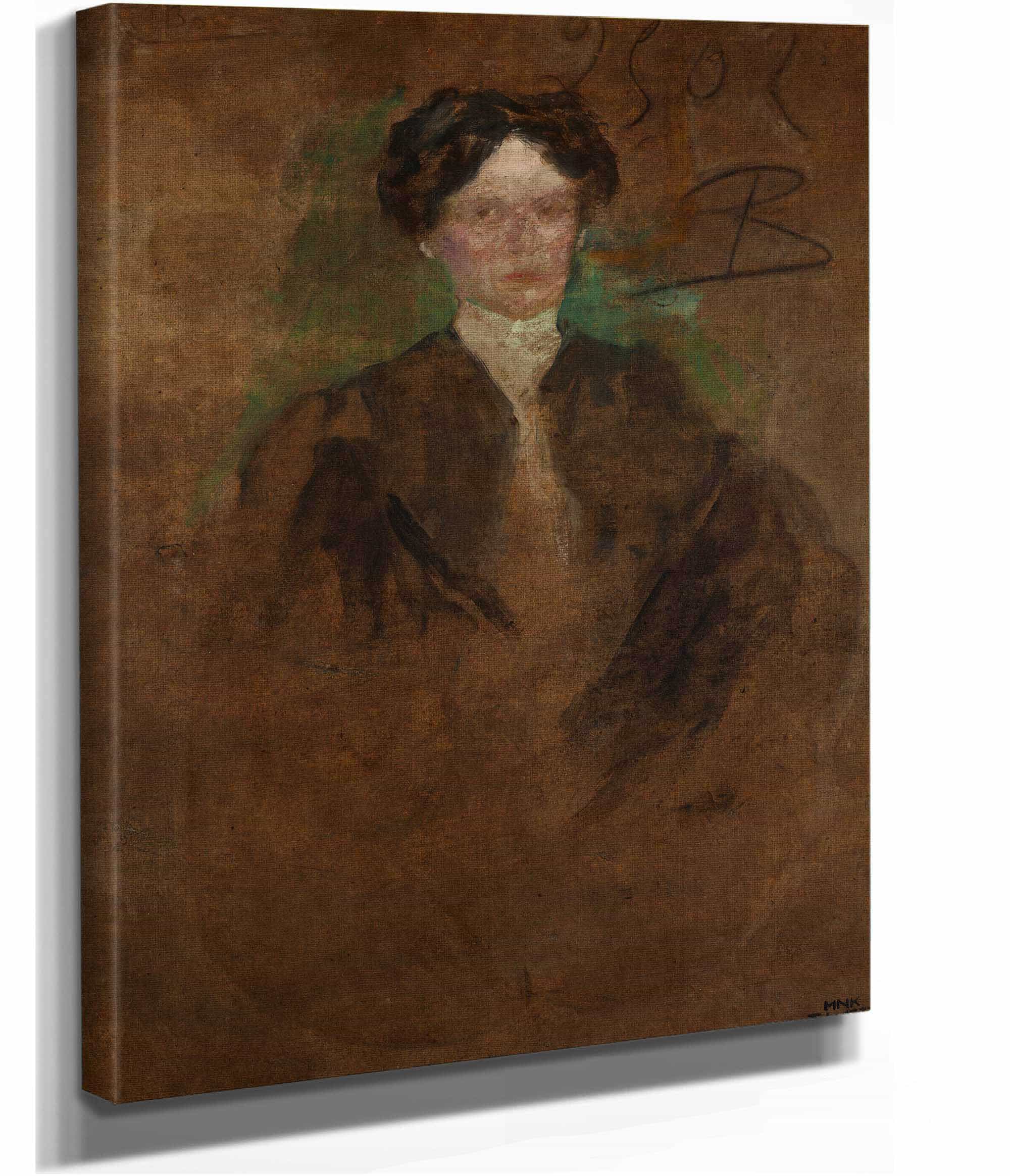 Portrait Of A Woman by Olga Boznanska - Image 10