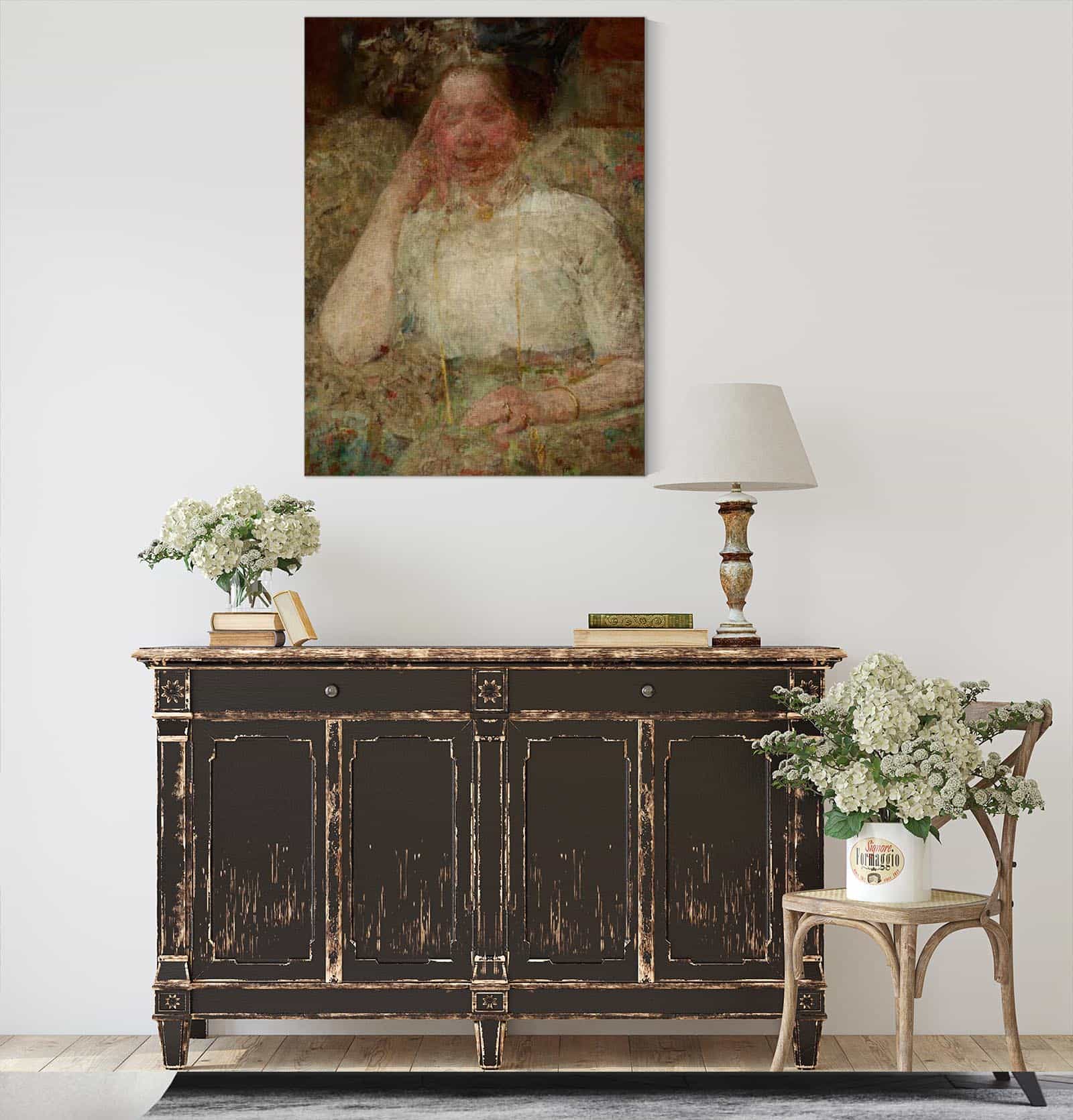 Portrait Of A Woman by Olga Boznanska - Image 14