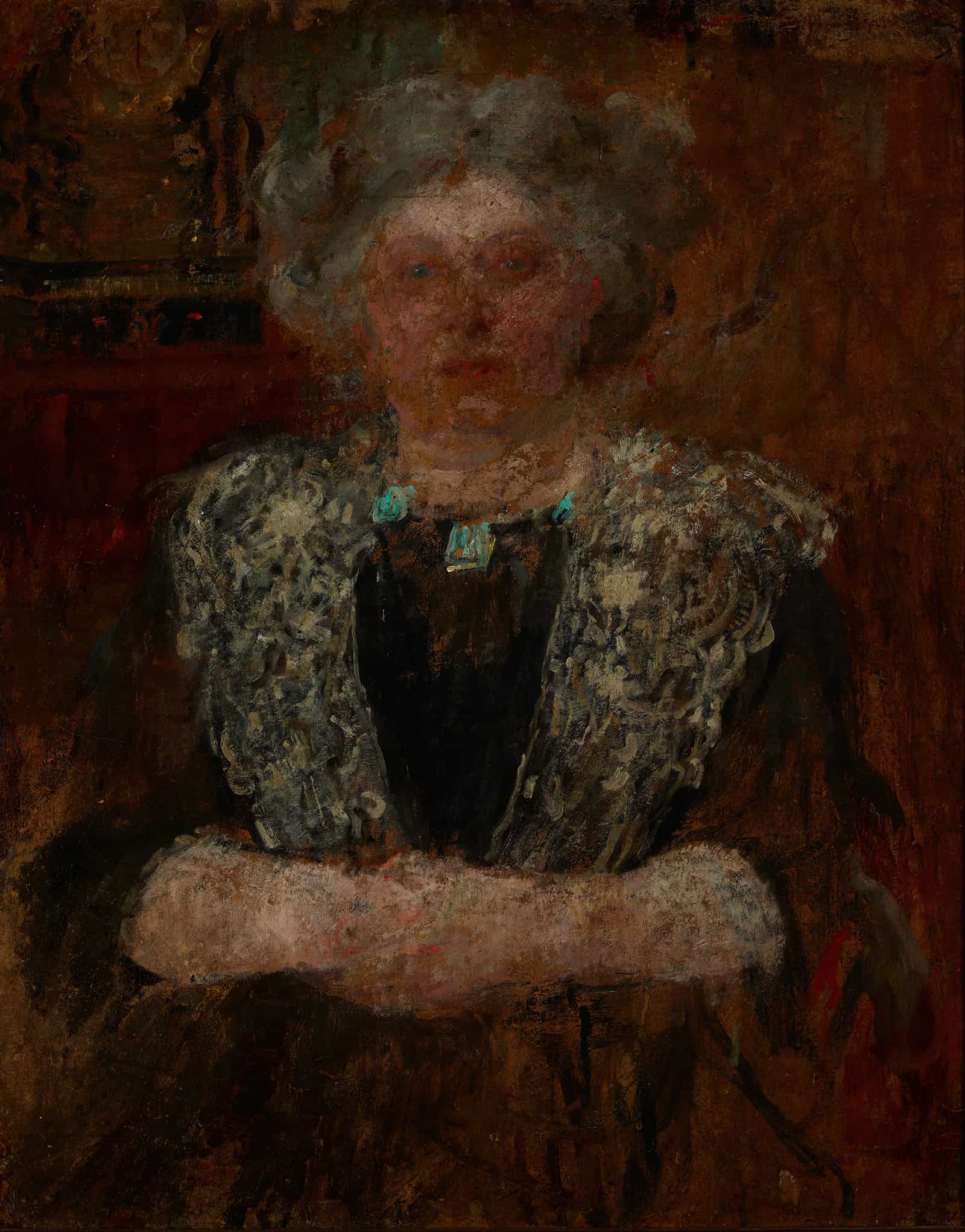 Portrait Of A Woman by Olga Boznanska - Image 2
