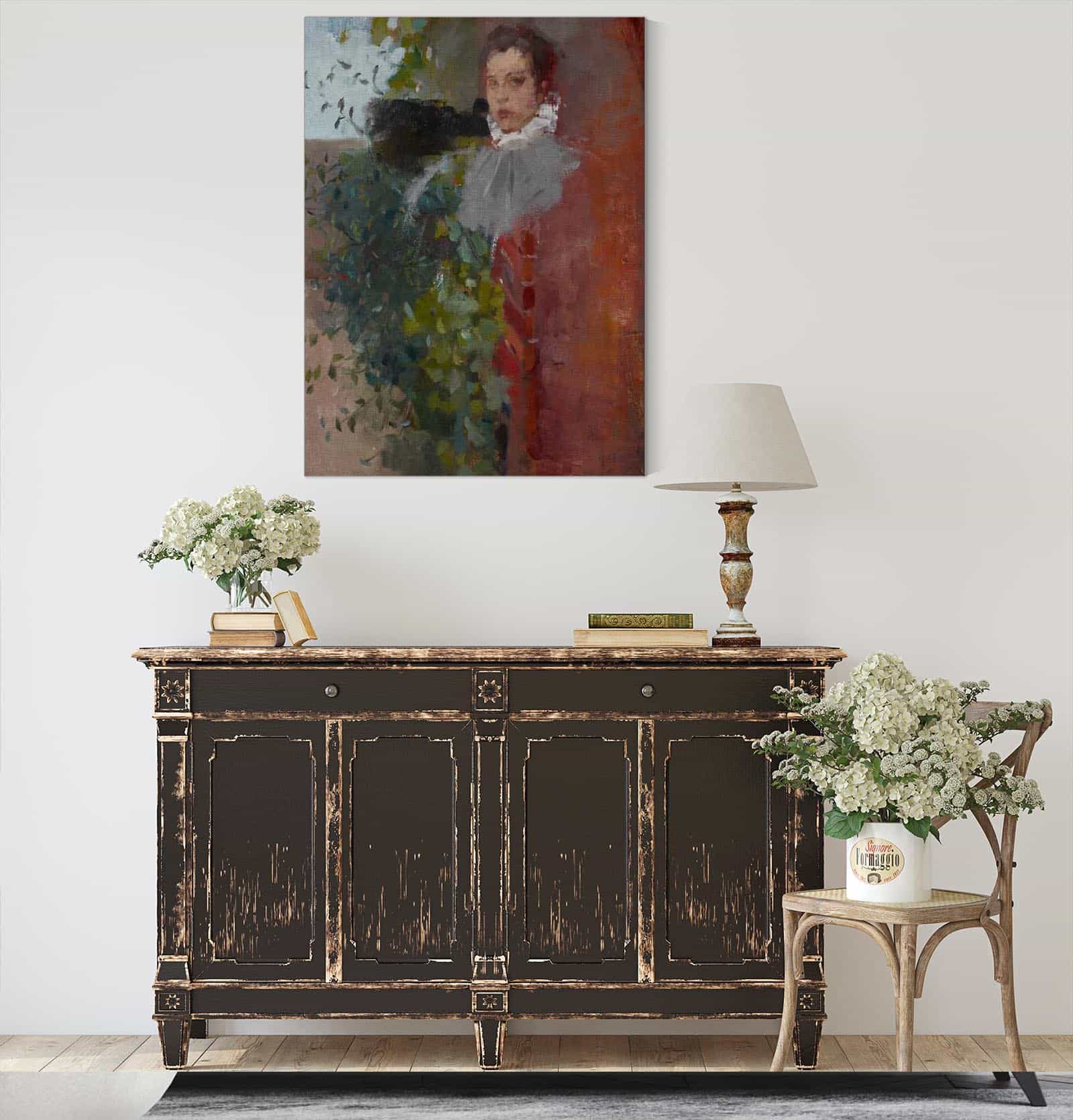 Portrait Of A Woman by Olga Boznanska - Image 8