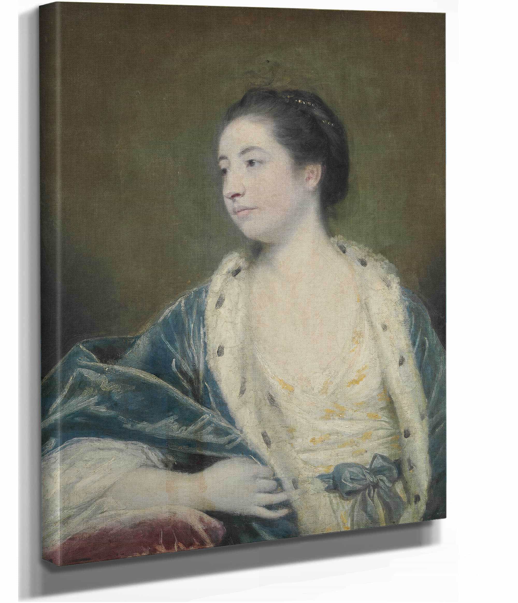 Portrait Of A Woman by Sir Joshua Reynolds - Image 2