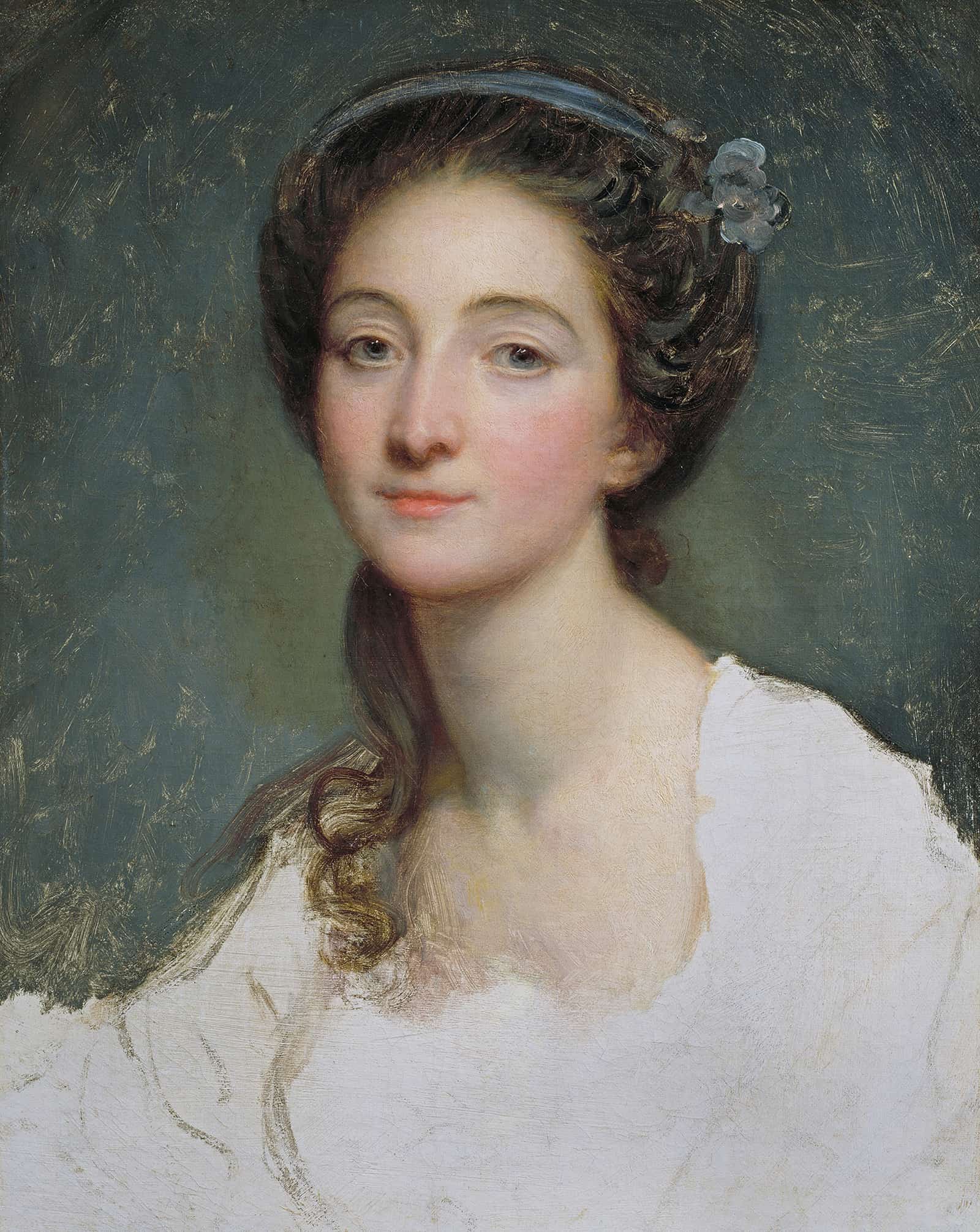 Portrait Of A Woman S by Jean Baptiste Greuze - Image 2