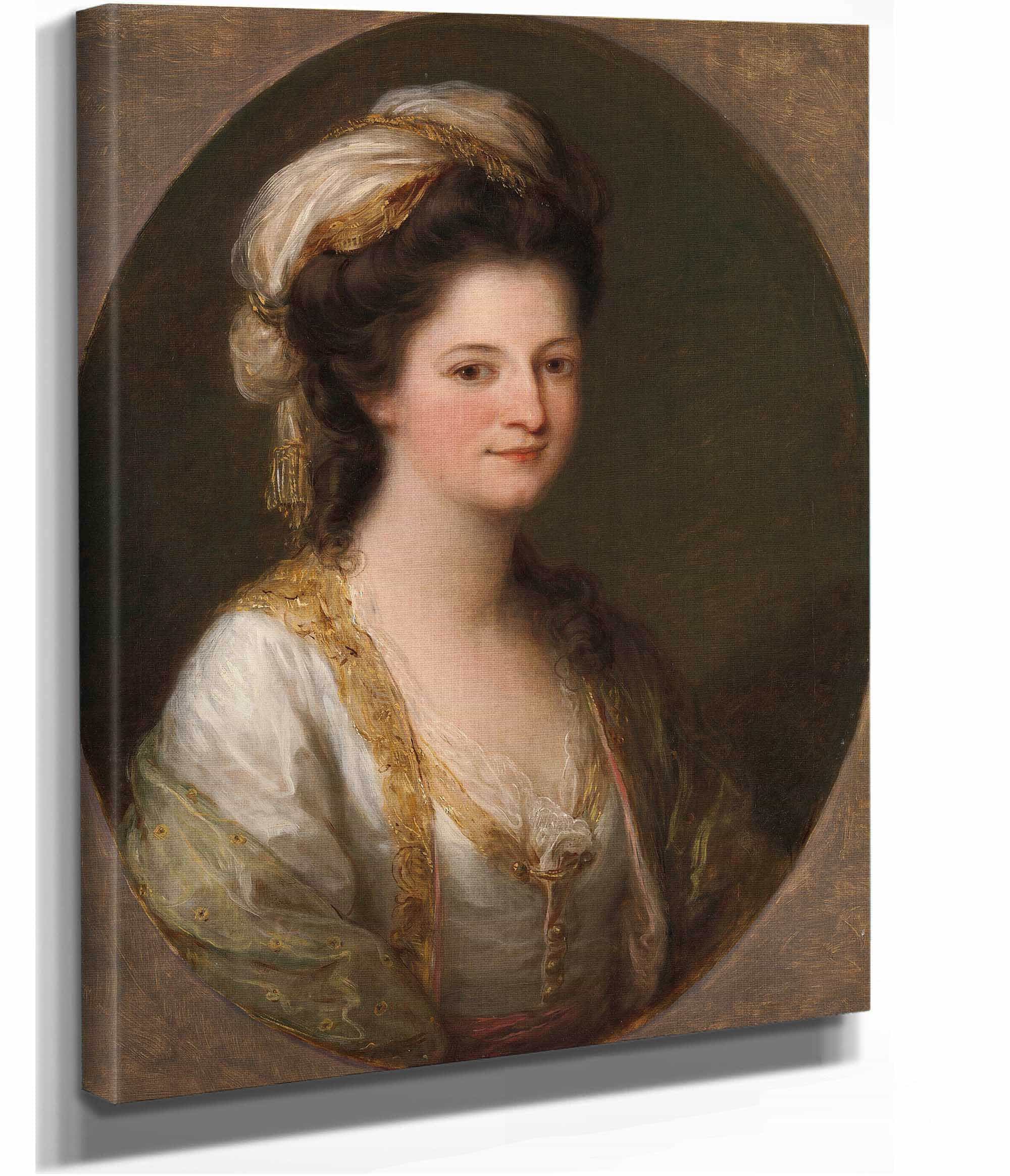 Portrait Of A Woman Traditionally Identified As Lady Hervey by Angelica Kauffmann - Image 2