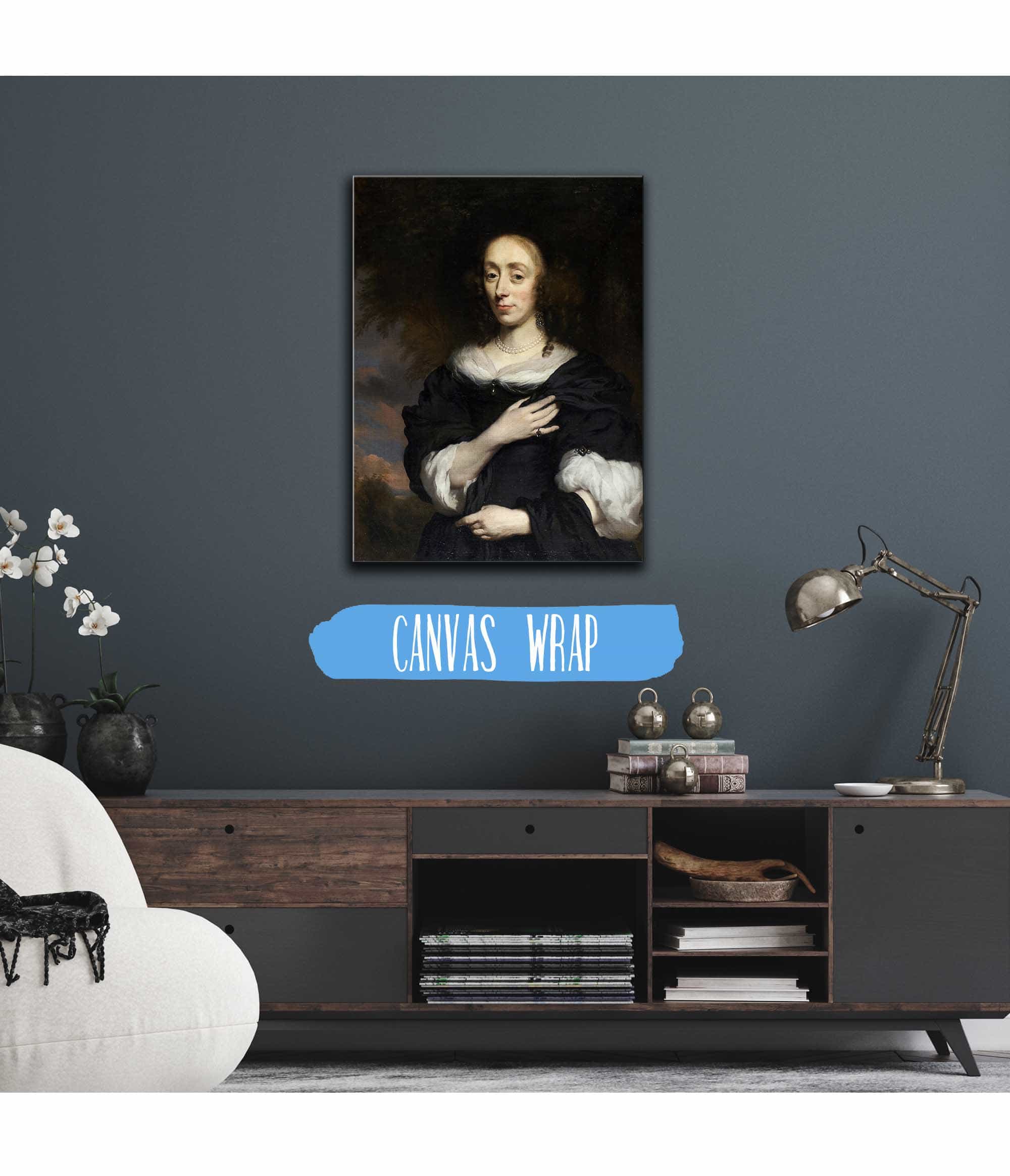 Portrait Of A Woman Wearing A Black Dress by Nicolaes Maes - Image 3