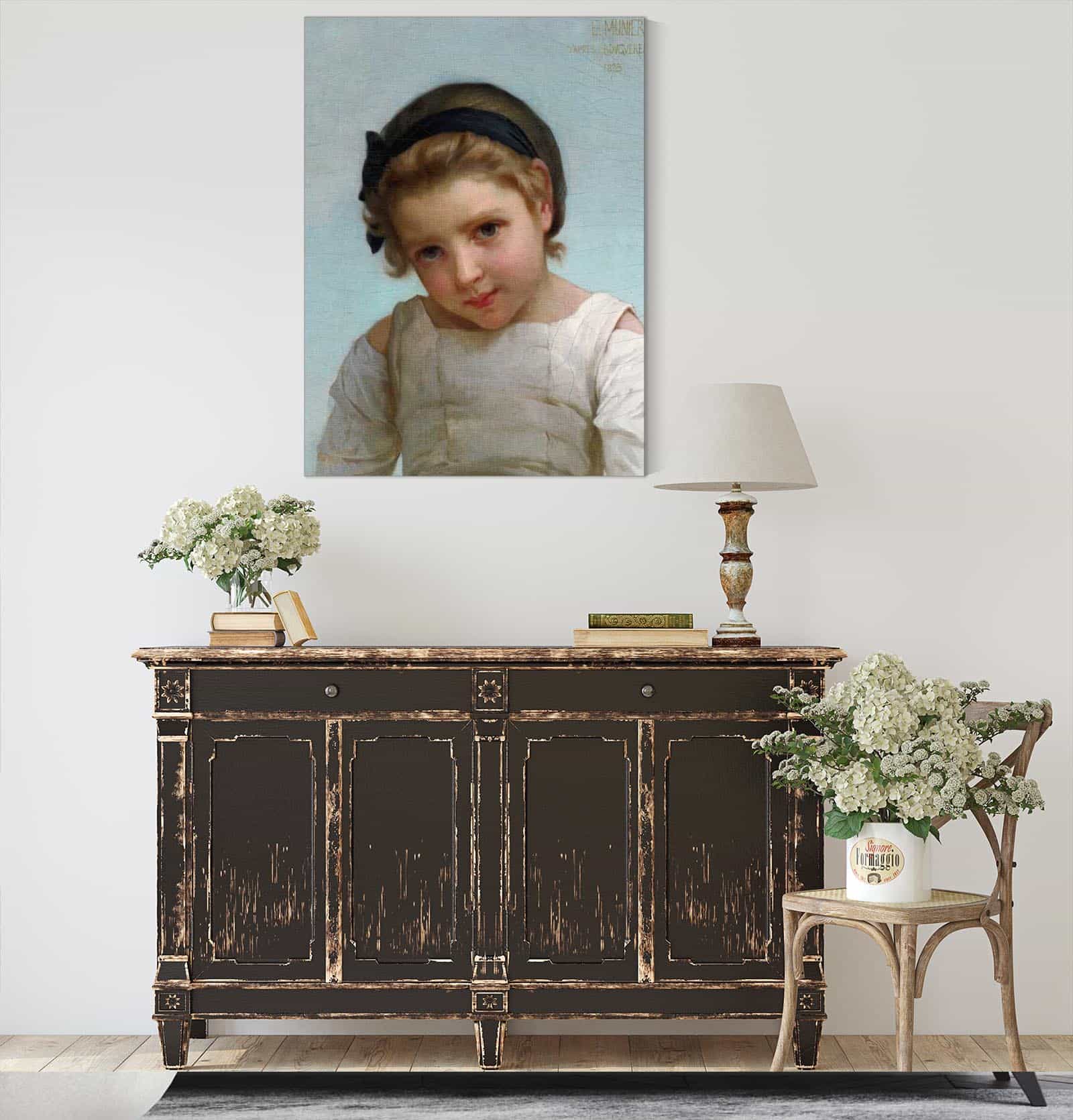 Portrait Of A Young Girl by Emile Munier - Image 4