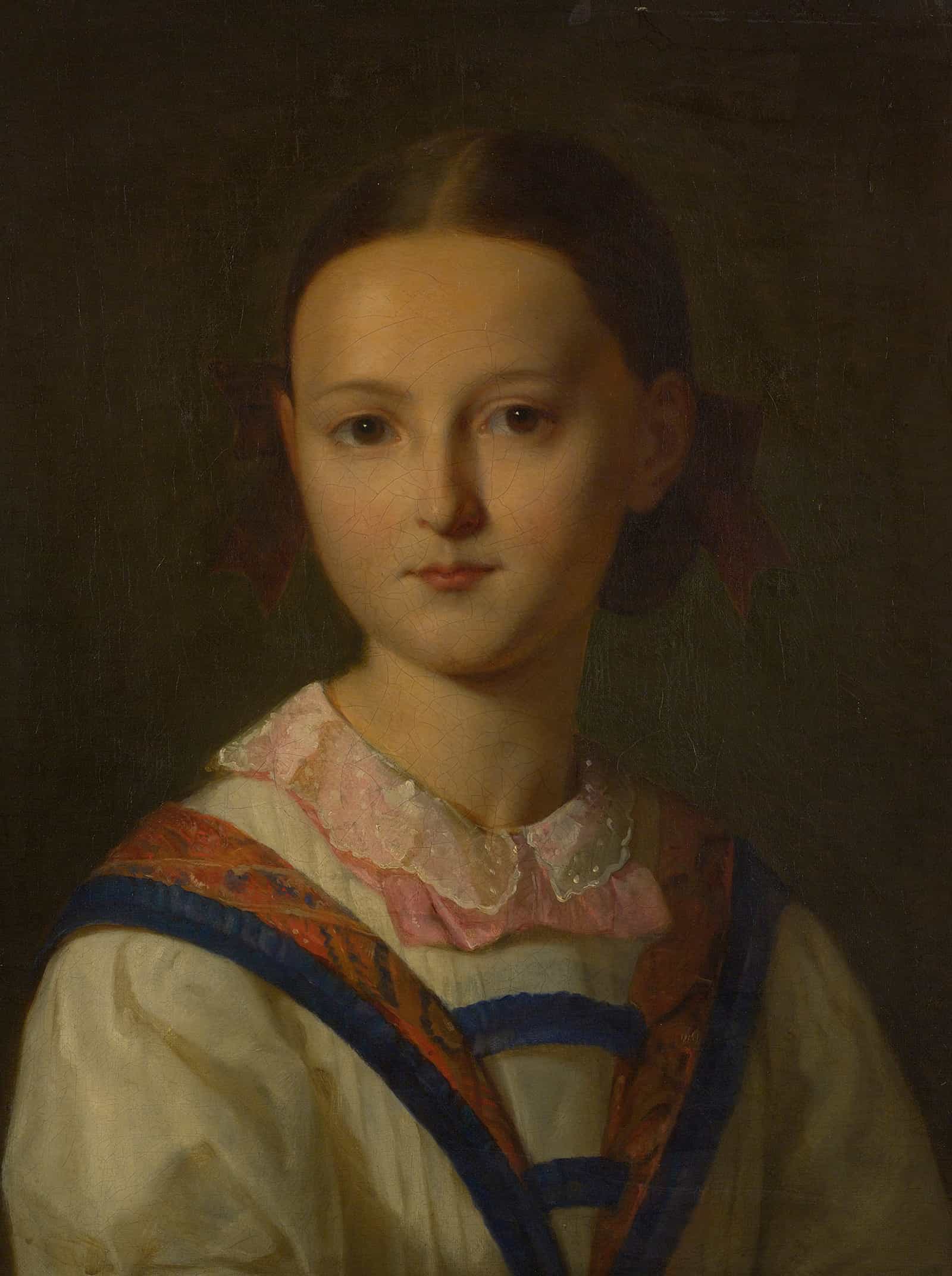 Portrait Of A Young Girl by Friedrich Von Amerling