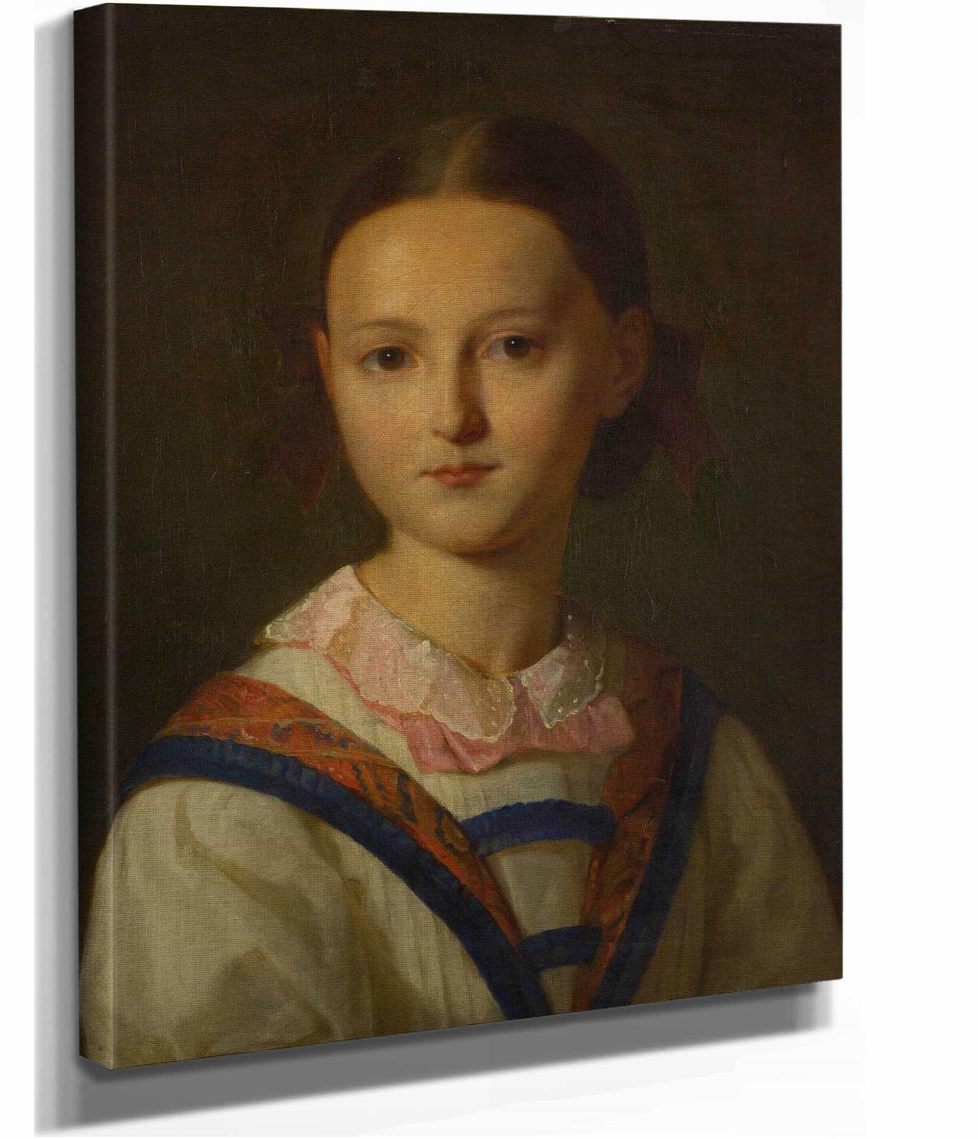 Portrait Of A Young Girl by Friedrich Von Amerling - Image 2