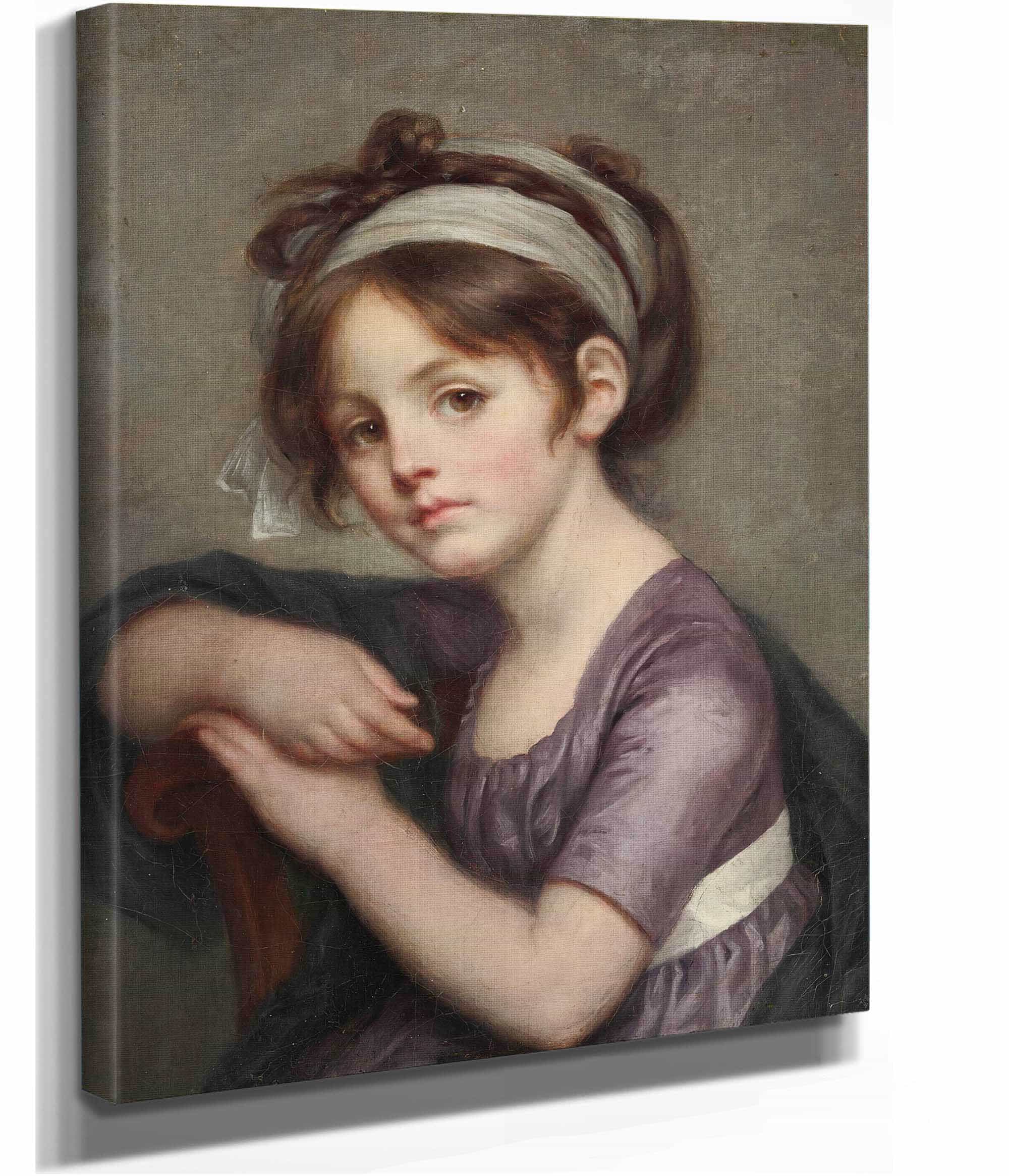 Portrait Of A Young Girl by Jean Baptiste Greuze