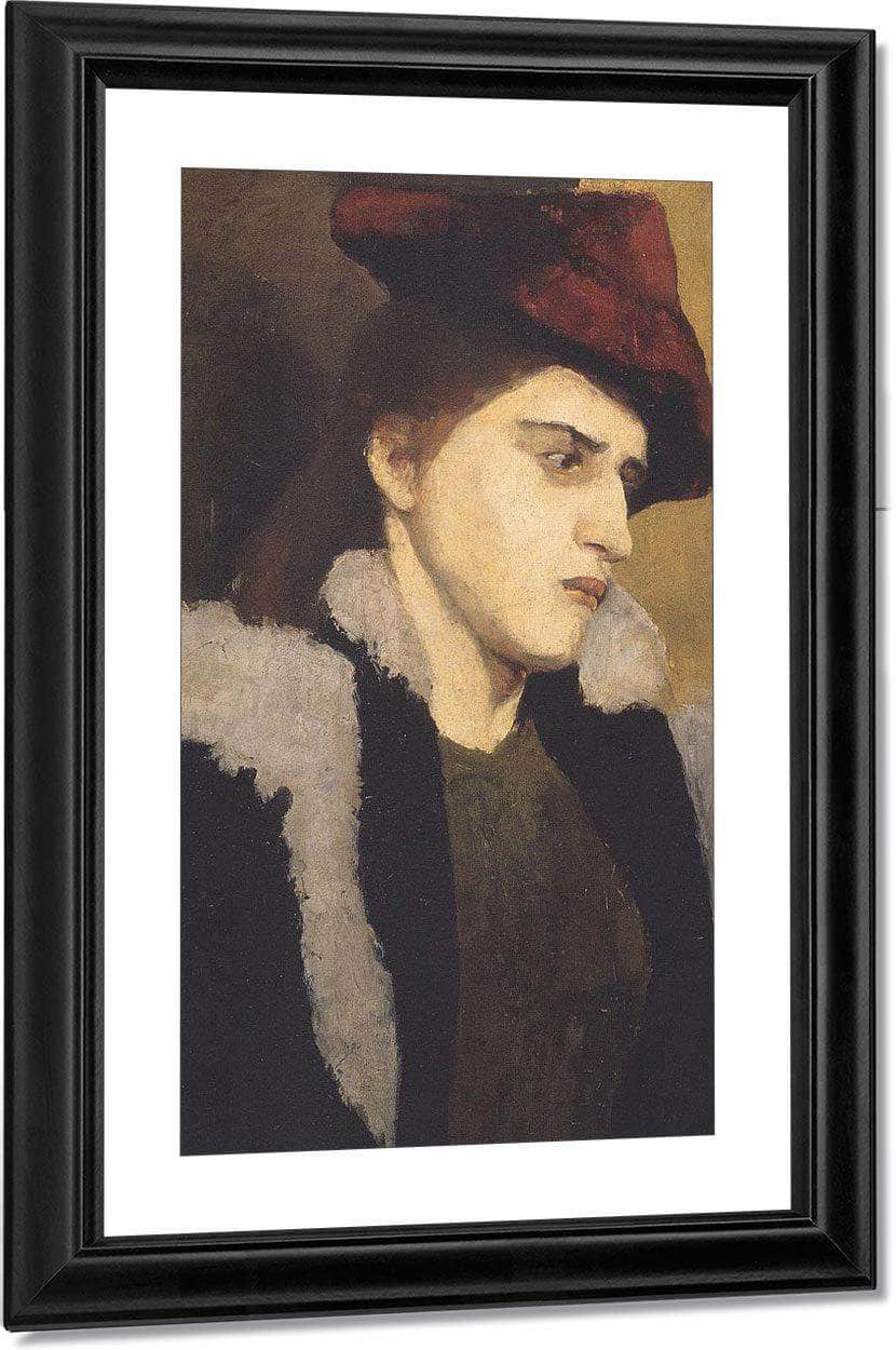 Portrait Of A Young Lady In Red Hat By Paula Modersohn Becker - Image 5
