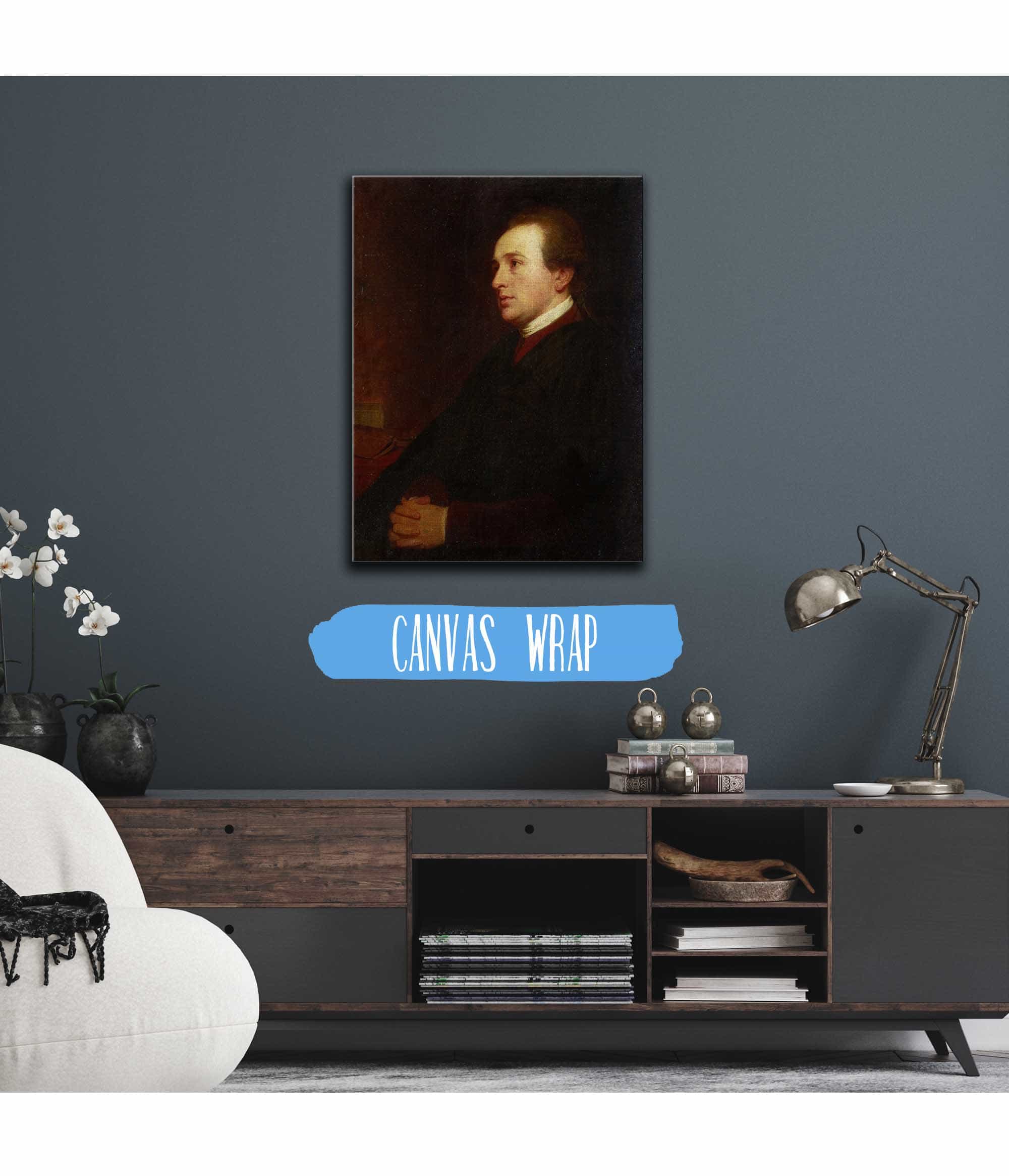 Portrait Of A Young Man At His Desk Ca by George Romney - Image 3