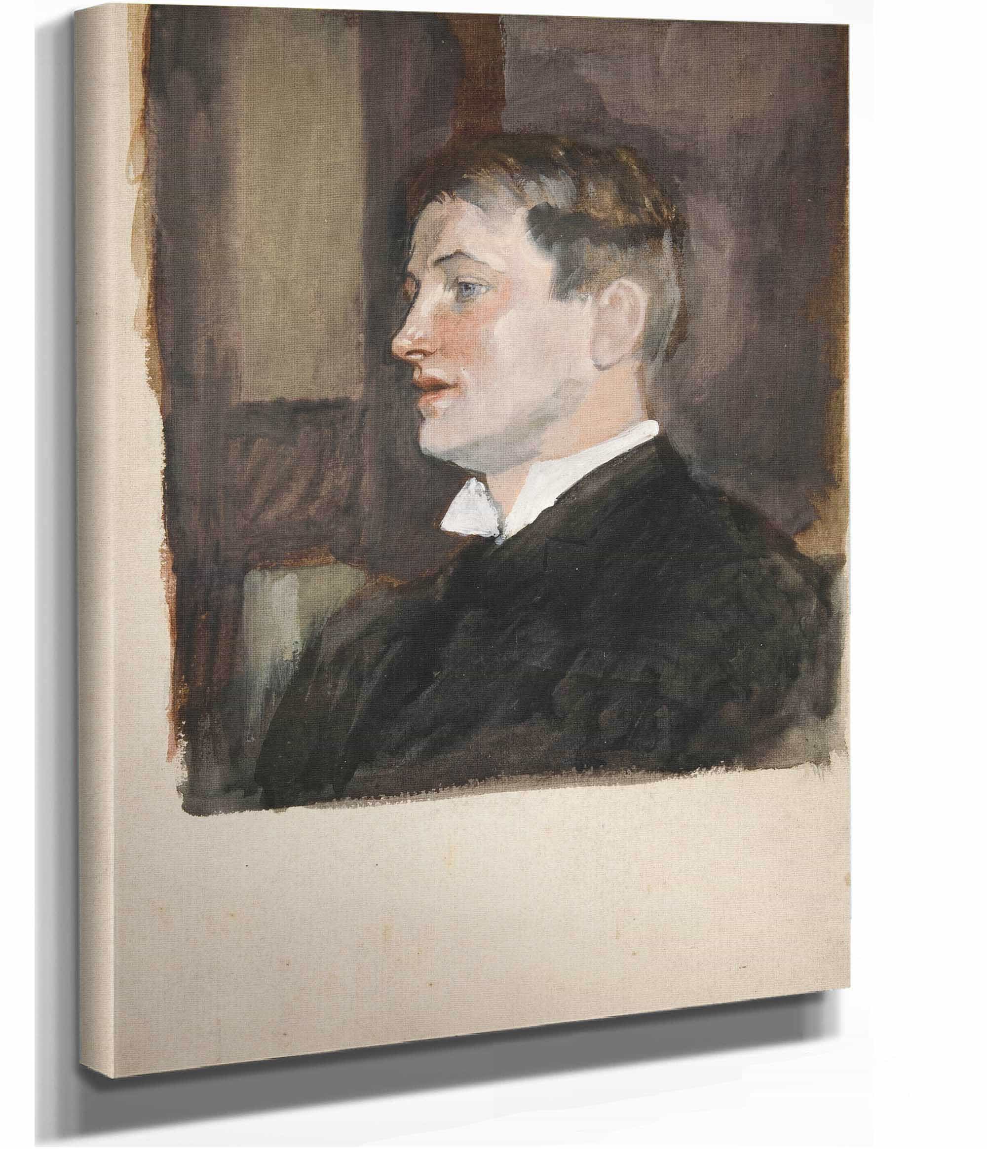 Portrait Of A Young Man by Edwin Austin Abbey - Image 2