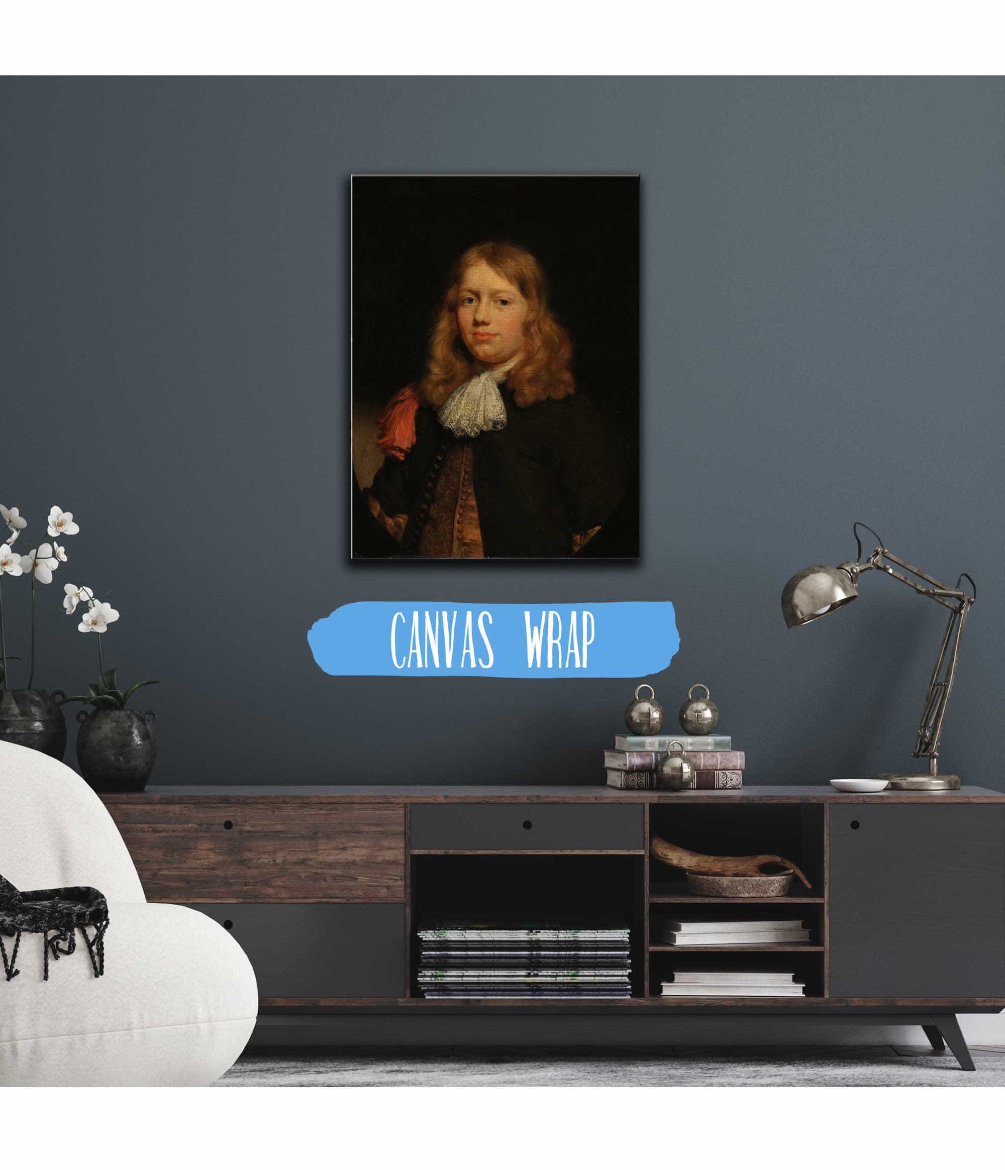 Portrait Of A Young Man  by Nicolaes Maes - Image 3