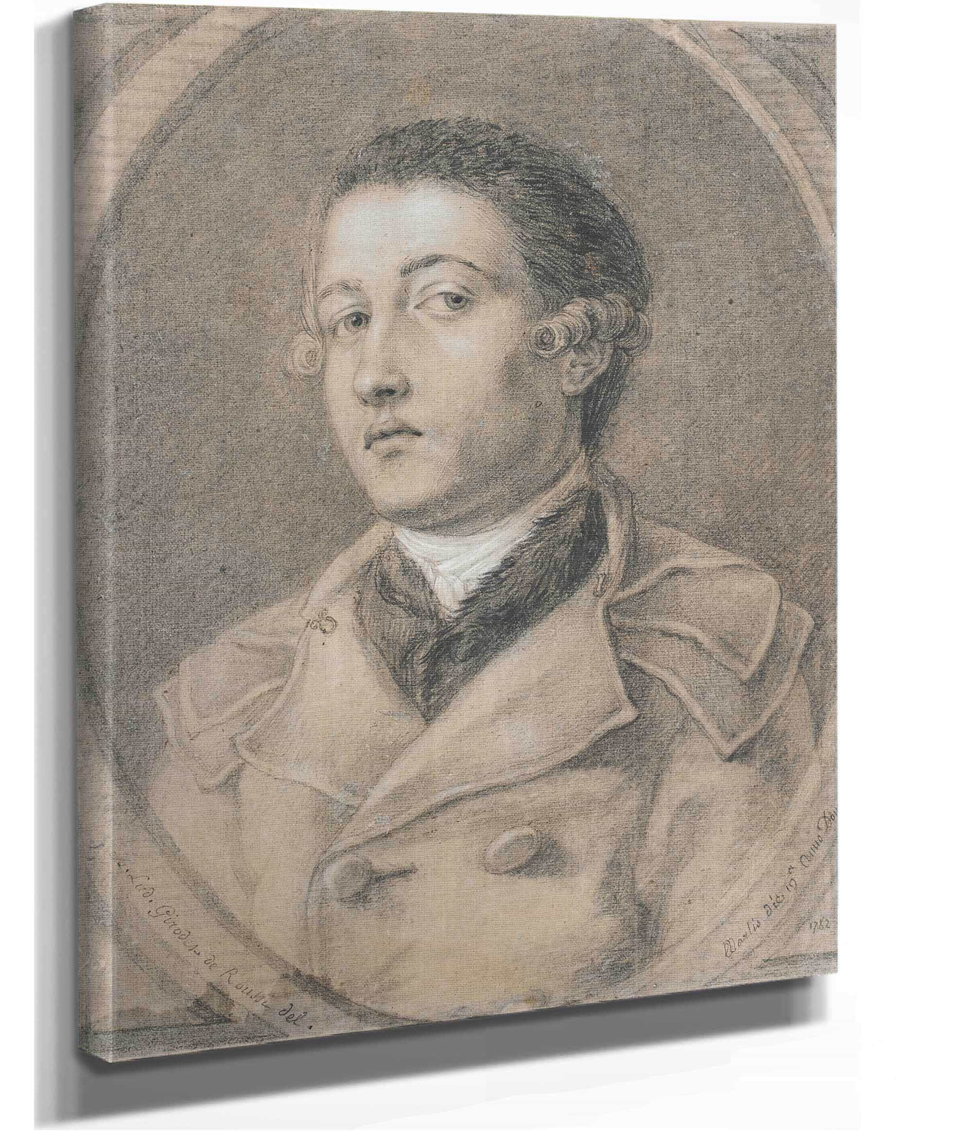Portrait Of A Young Man Th Century by Anne Louis Girodet Trioson - Image 2