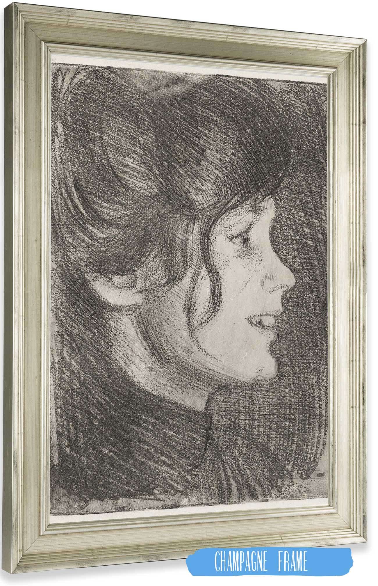Portrait Of A Young Woman by Eero Jarnefelt