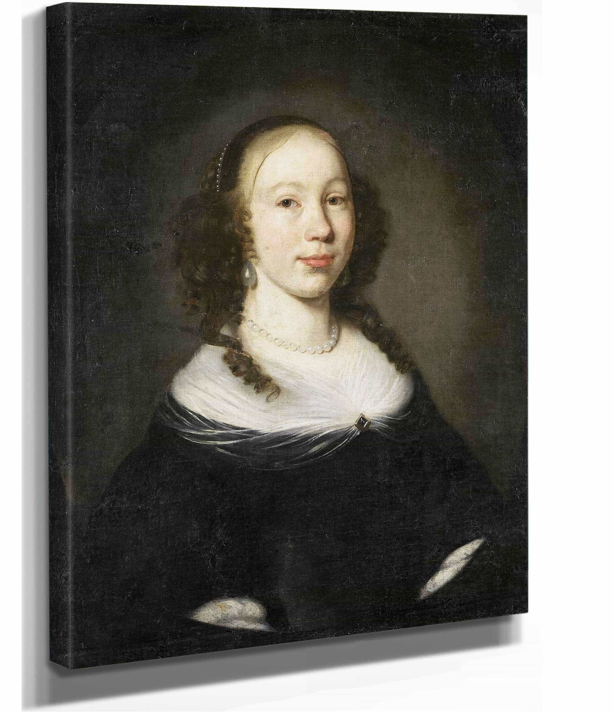 Portrait Of A Young Woman by Nicolaes Maes - Image 2