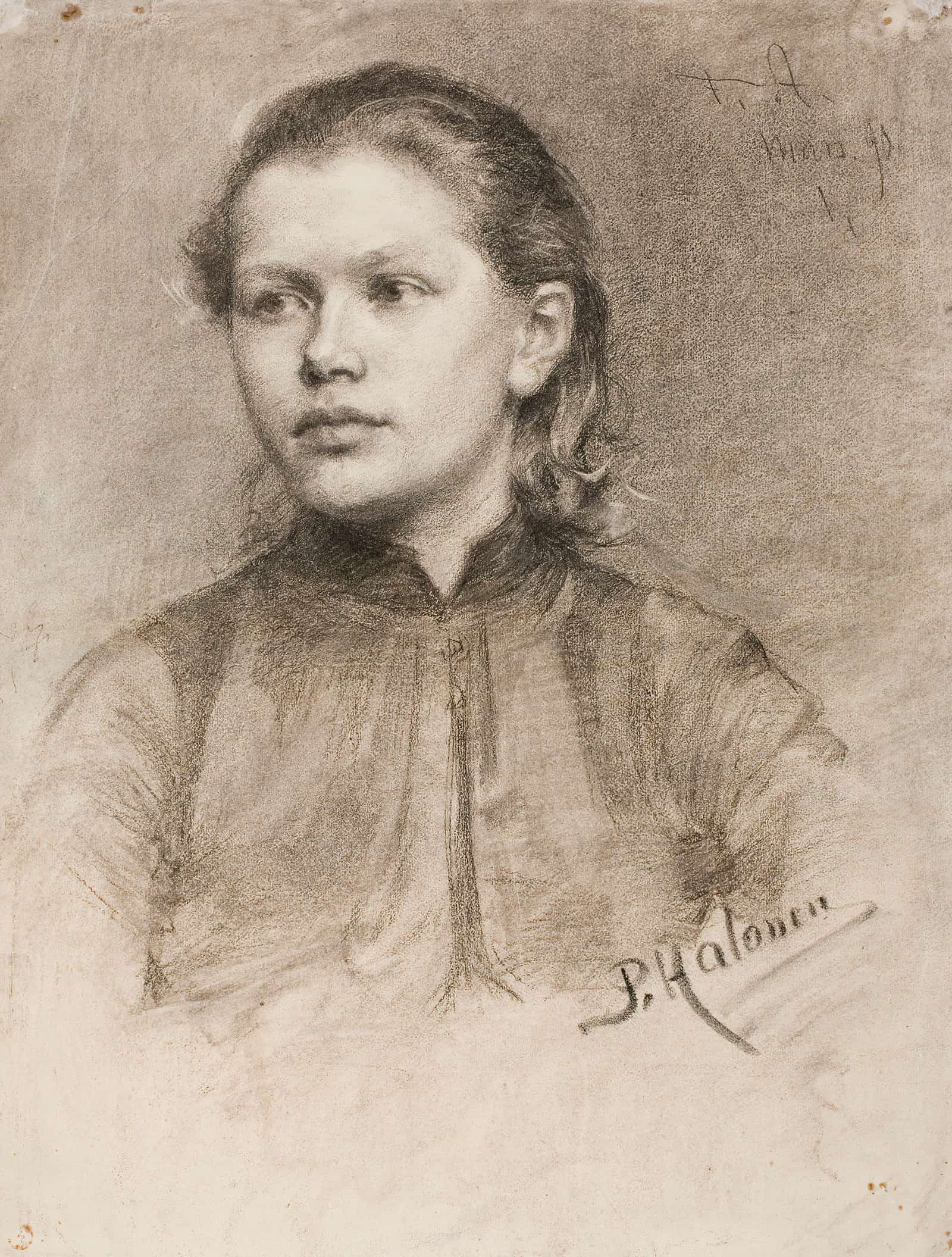 Portrait Of A Young Woman by Pekka Halonen