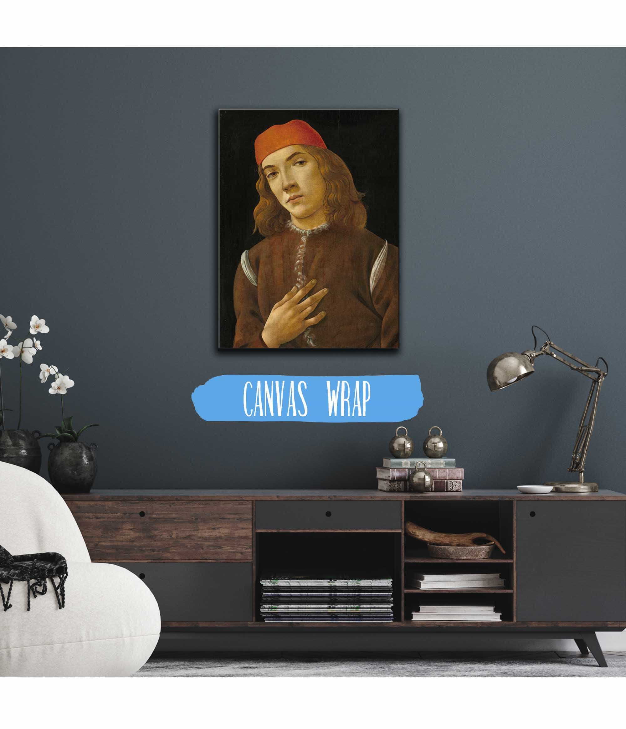 Portrait Of A Youth by Sandro Botticelli - Image 3