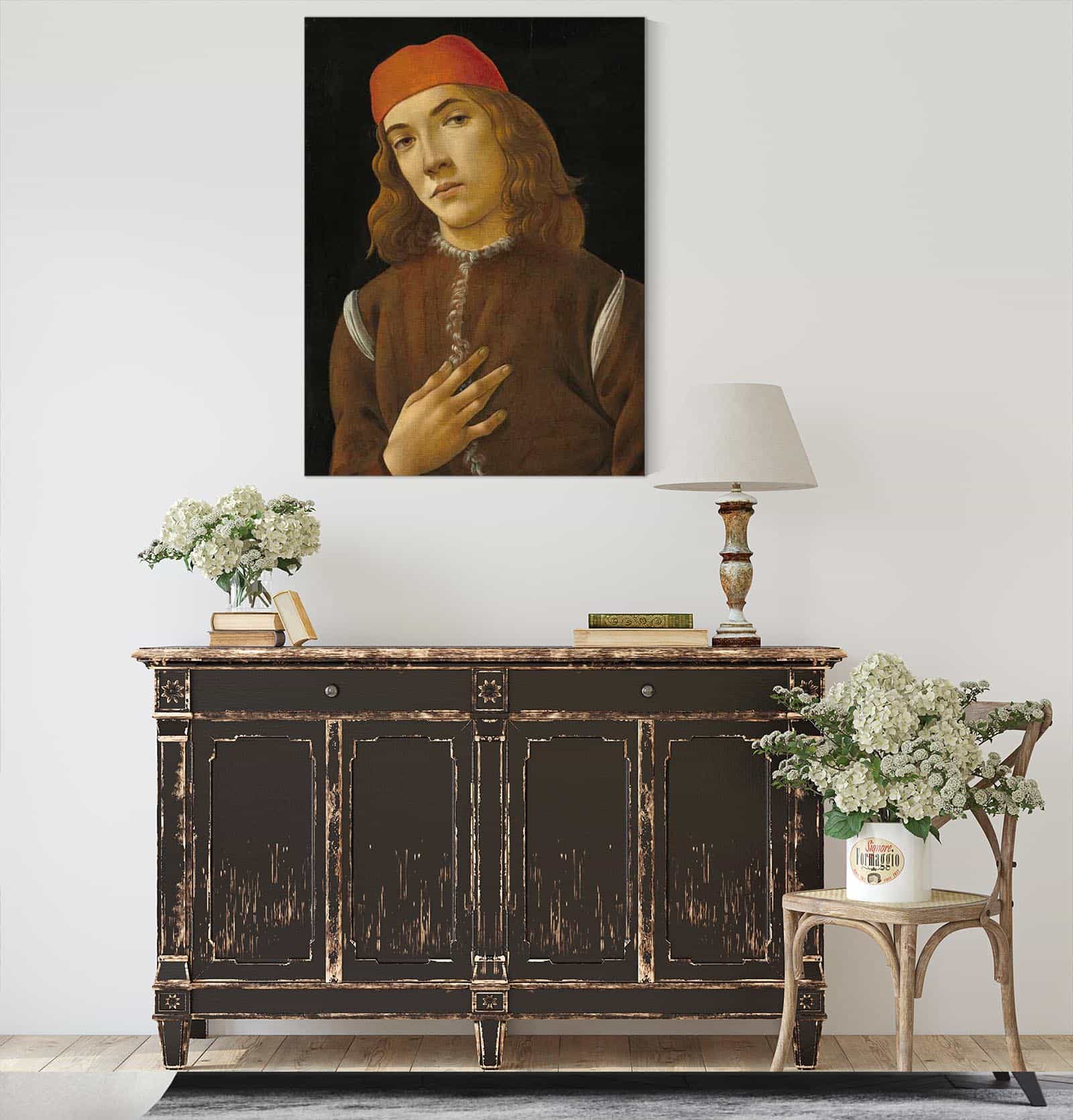 Portrait Of A Youth by Sandro Botticelli - Image 4