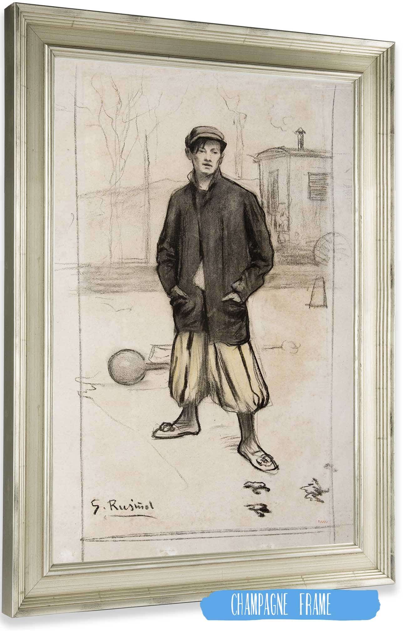 Portrait Of Alfredo Sainati by Santiago Rusinol