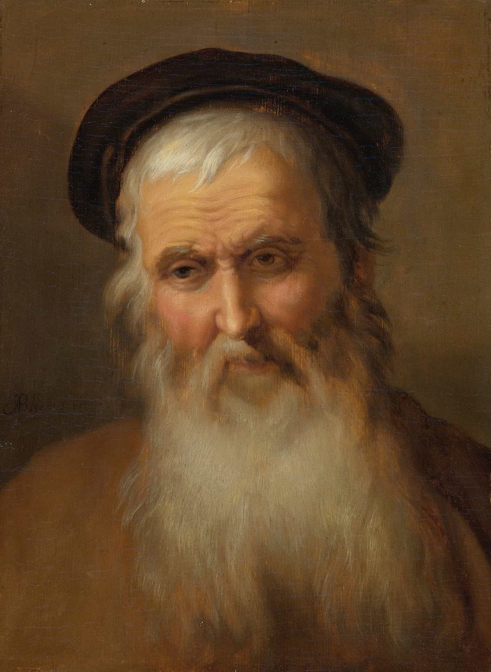 Portrait Of An Elderly Man by Abraham Bloemaert
