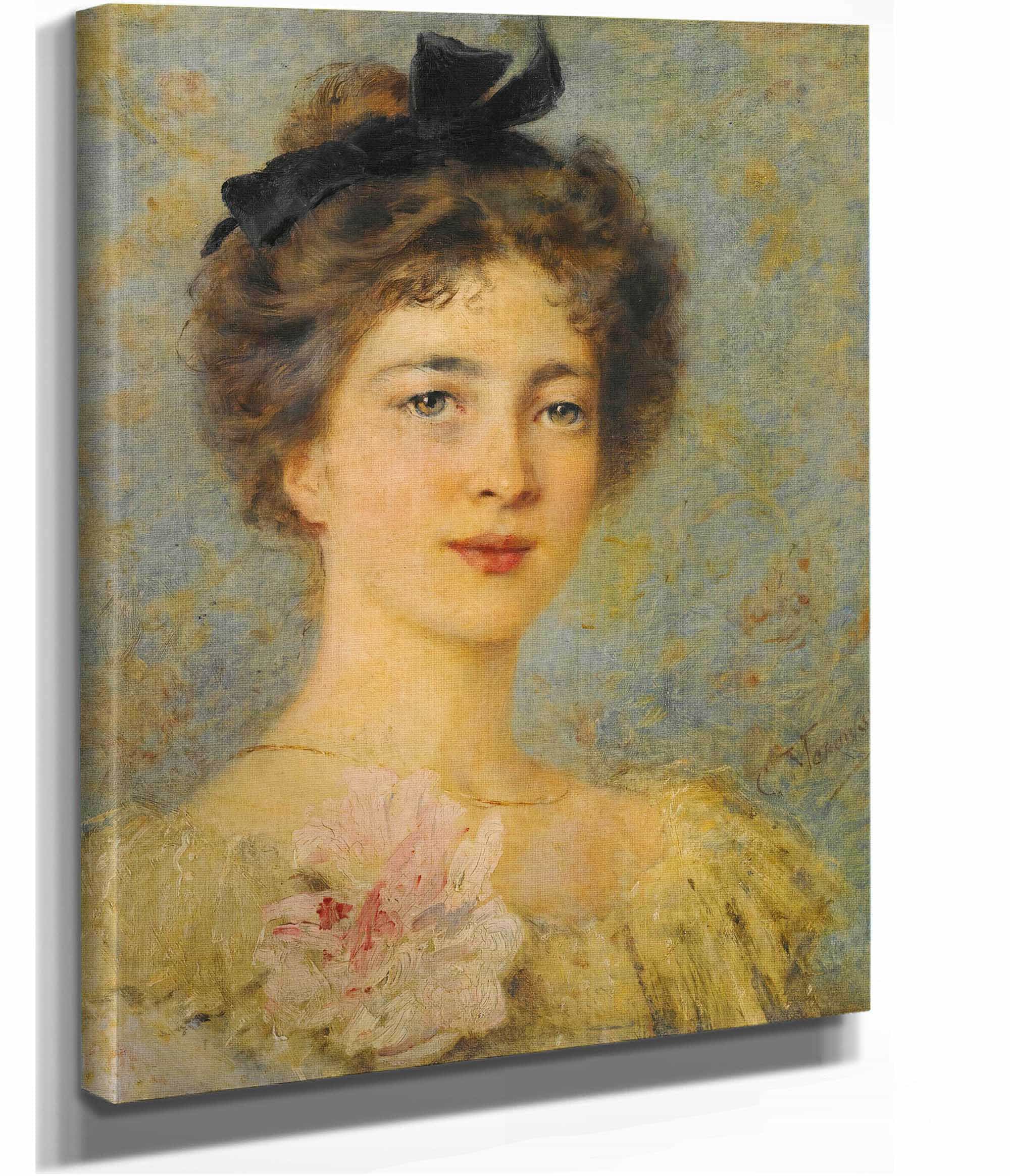 Portrait Of An Elegant Lady by Konstantin Egorovich Makovsky - Image 2